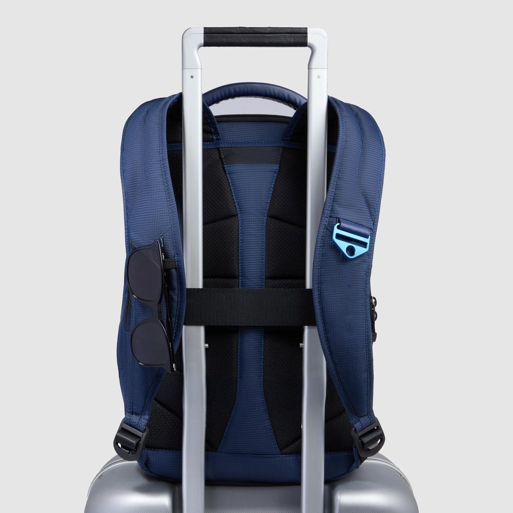 Travel backpack for 14-inch laptop PIQUADRO Blue
