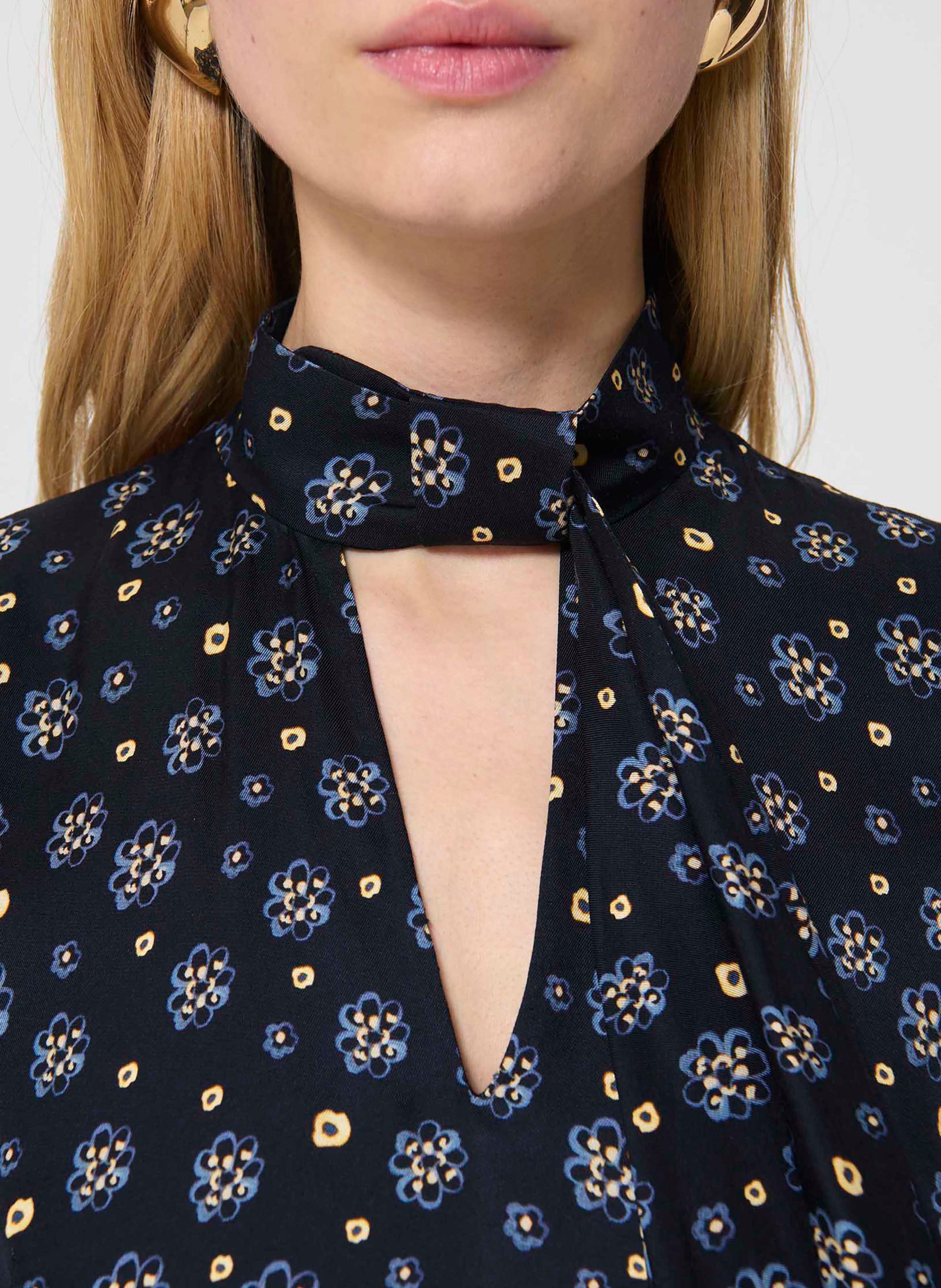 Long printed dress TARA JARMON Blue