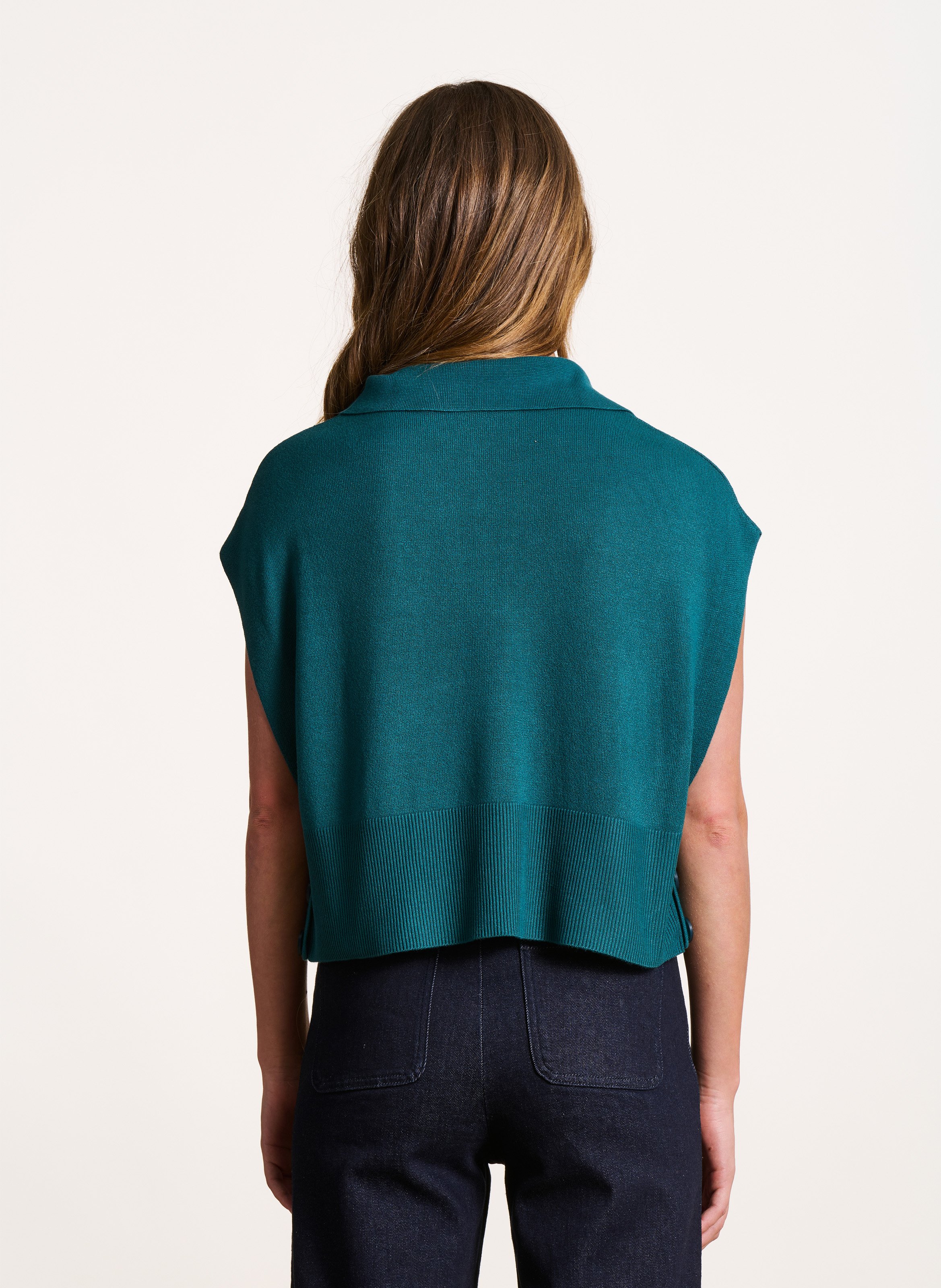 Oversized trui met polokraag LA FEE MARABOUTEE Groen