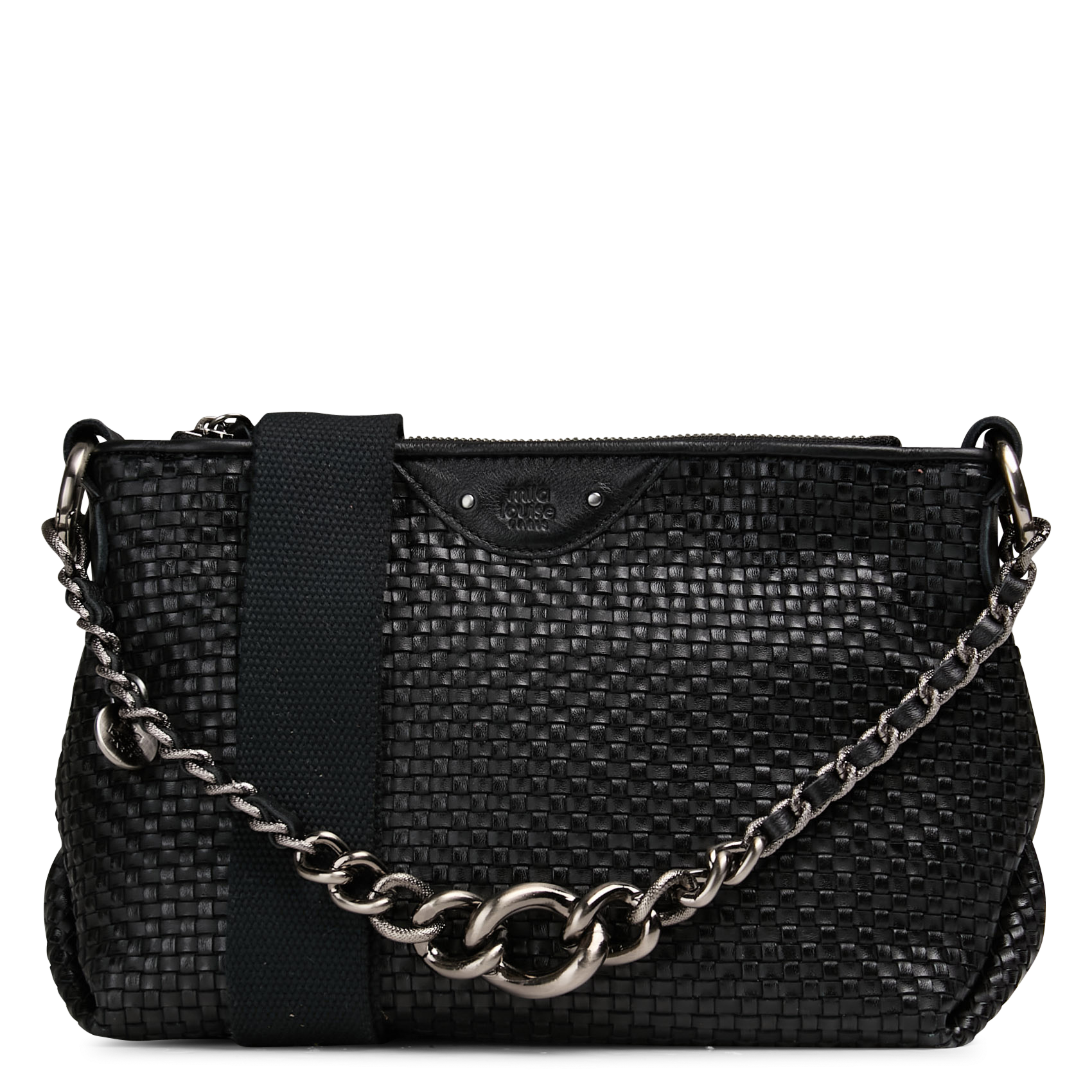 Brieftasche aus Leder MILA LOUISE Schwarz