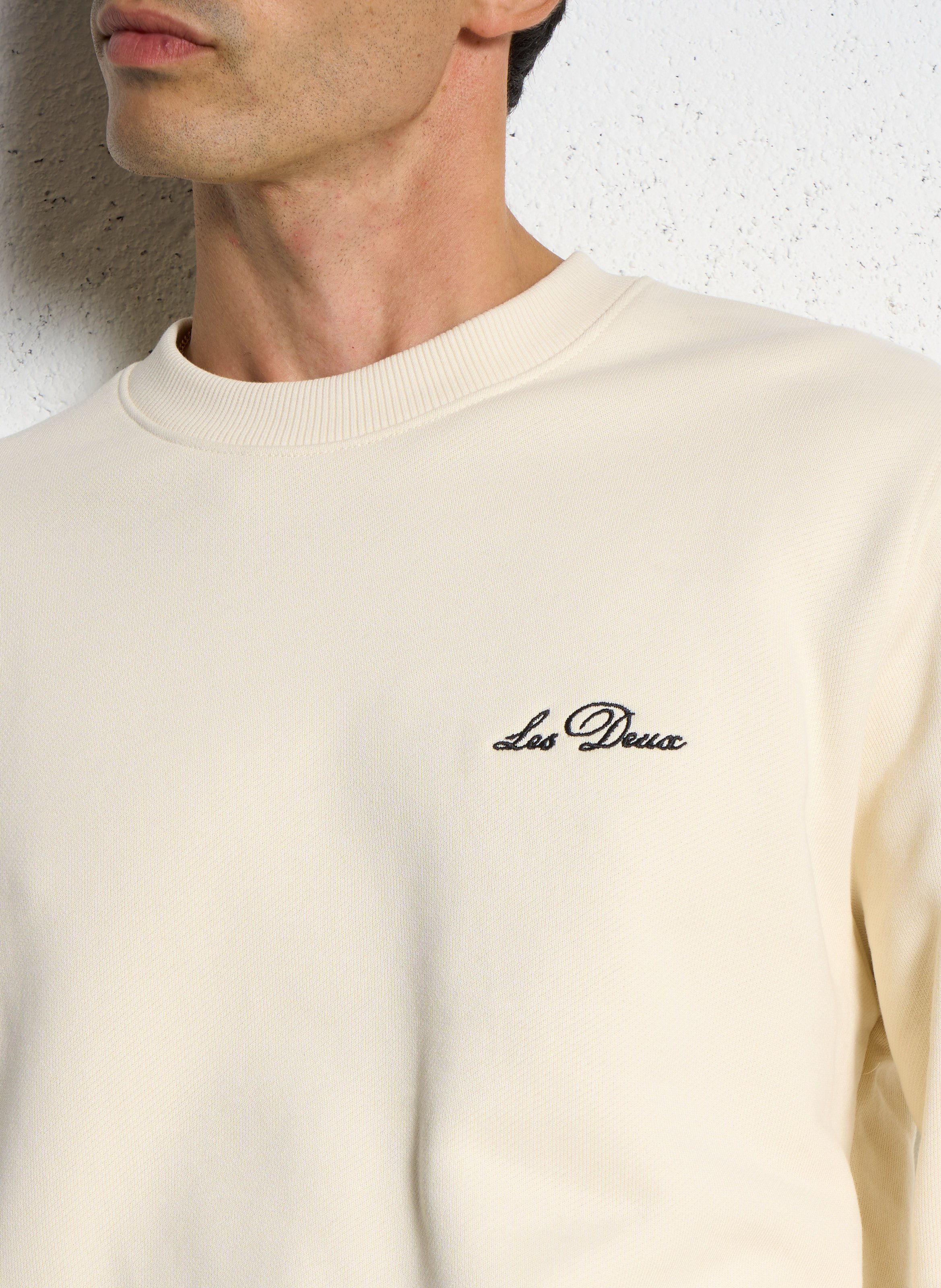 Oversized cotton sweatshirt LES DEUX Beige