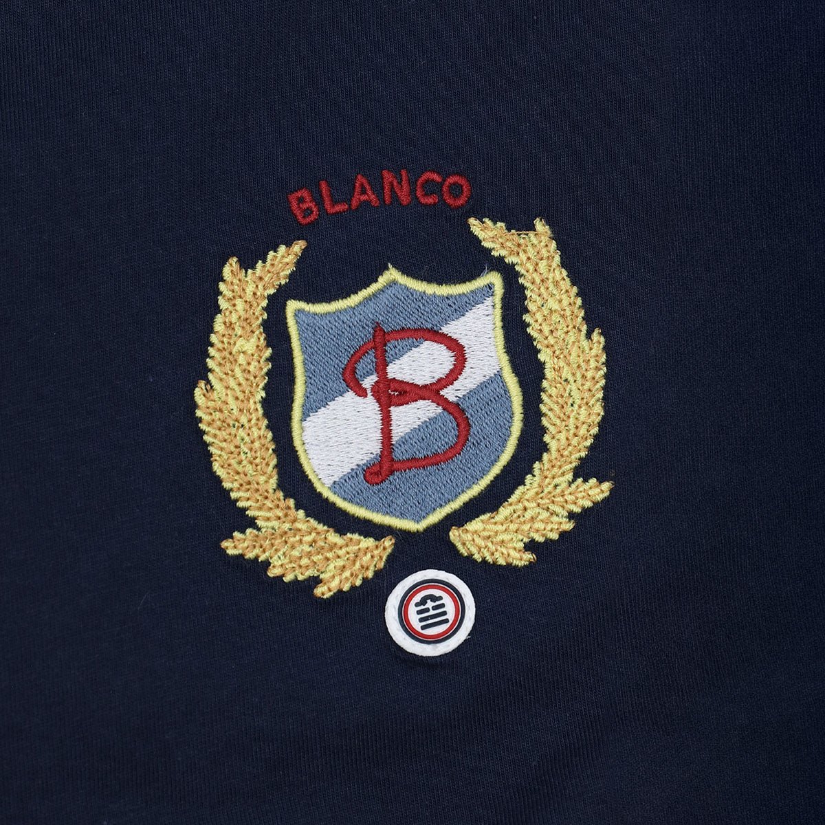 Short-sleeved embroidered T-shirt SERGE BLANCO Blue