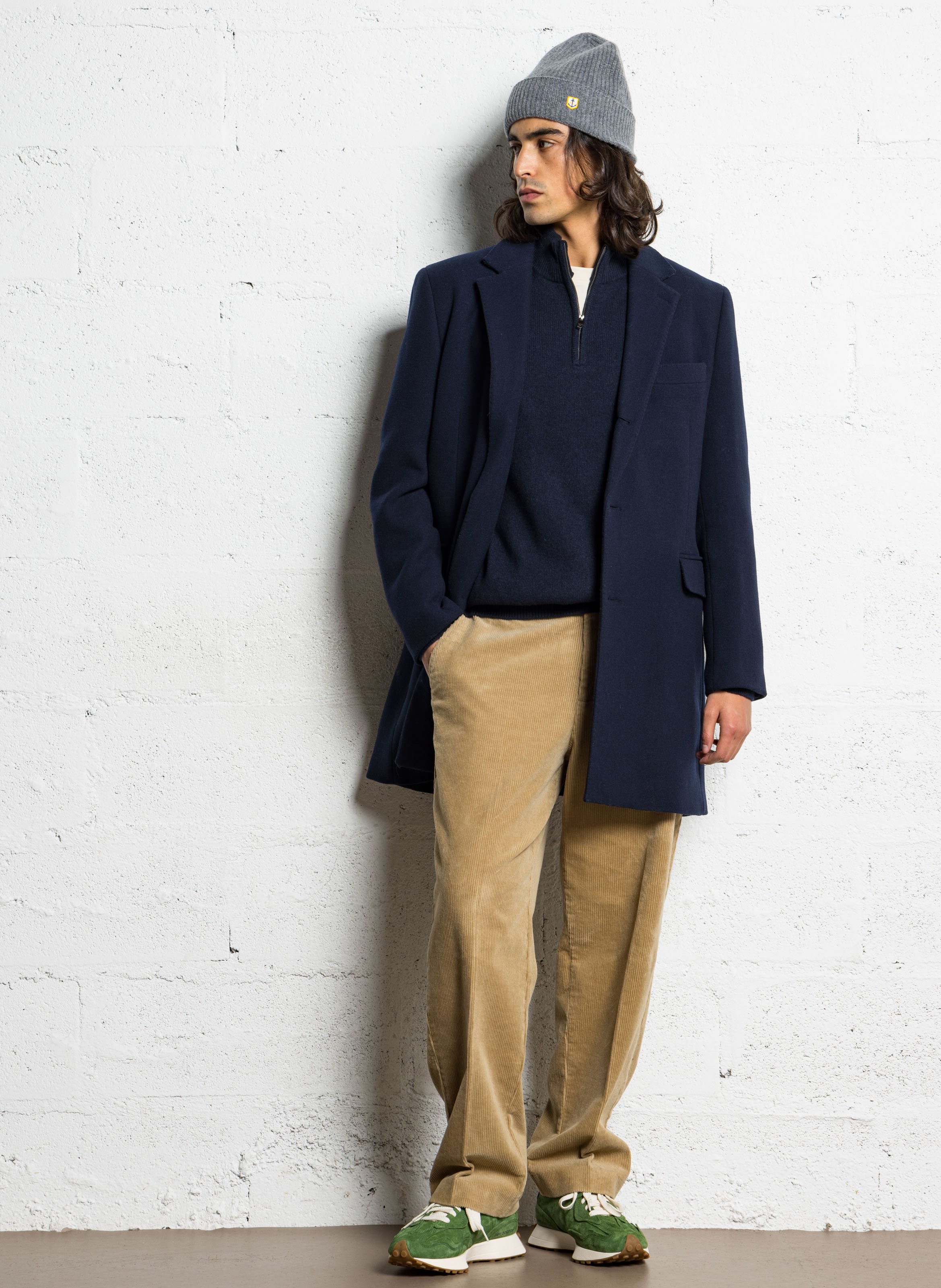 Suede leather low-top sneakers NEW BALANCE Green