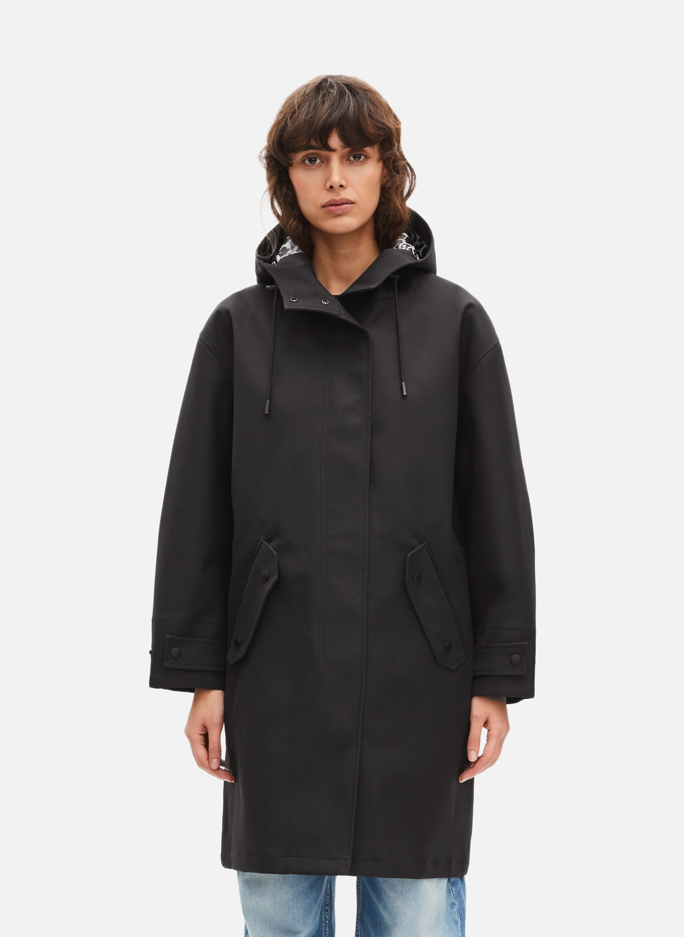 Long hooded parka THE KOOPLES Black