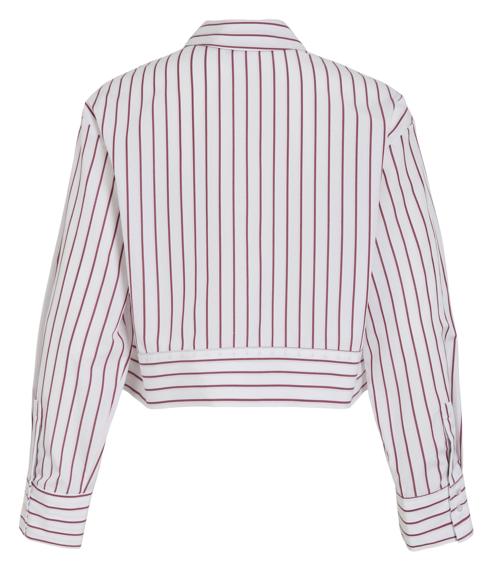 Chemise col classique à rayures VILA Blanc