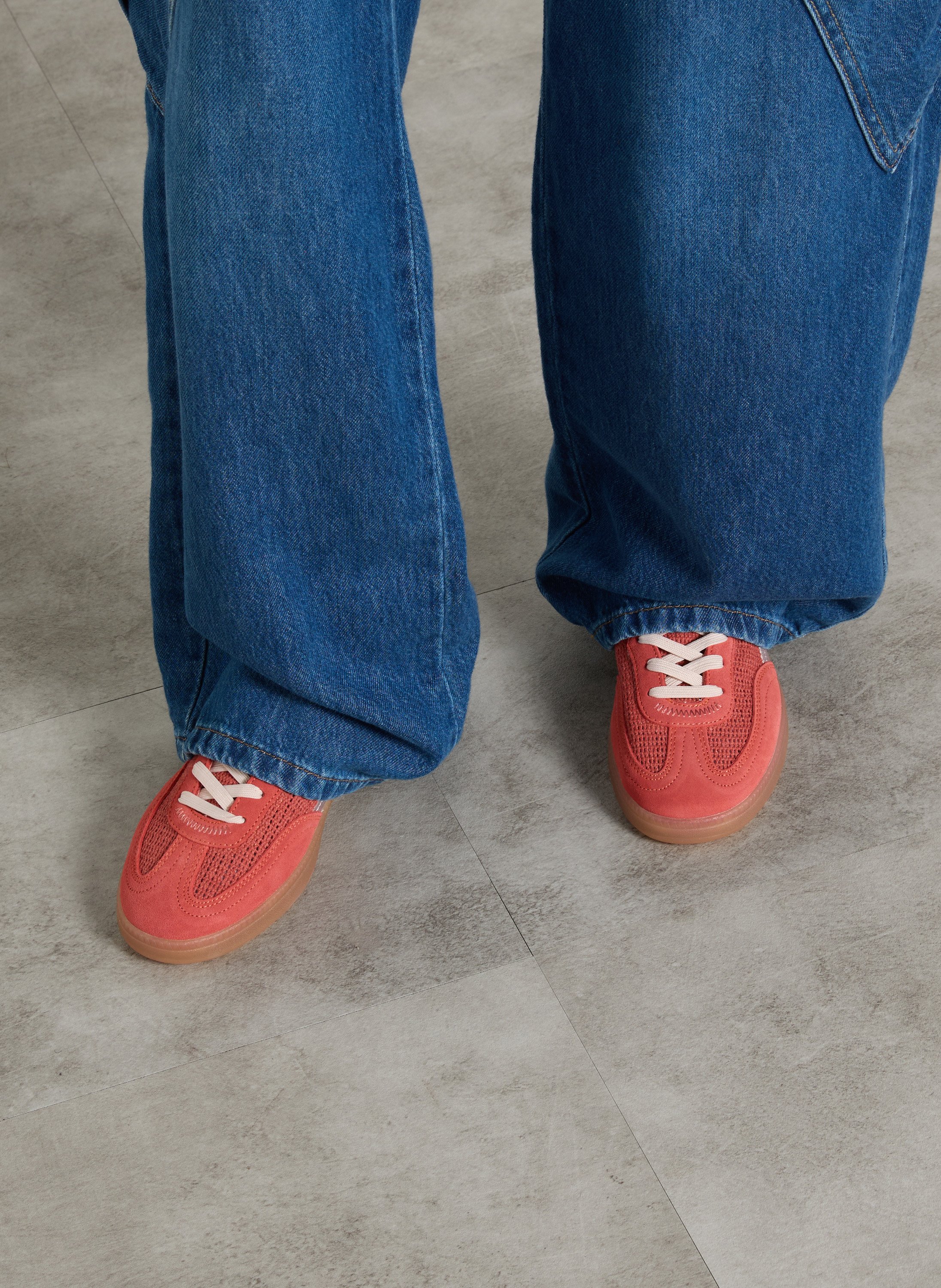 Baskets basses à lacets HOFF Rouge