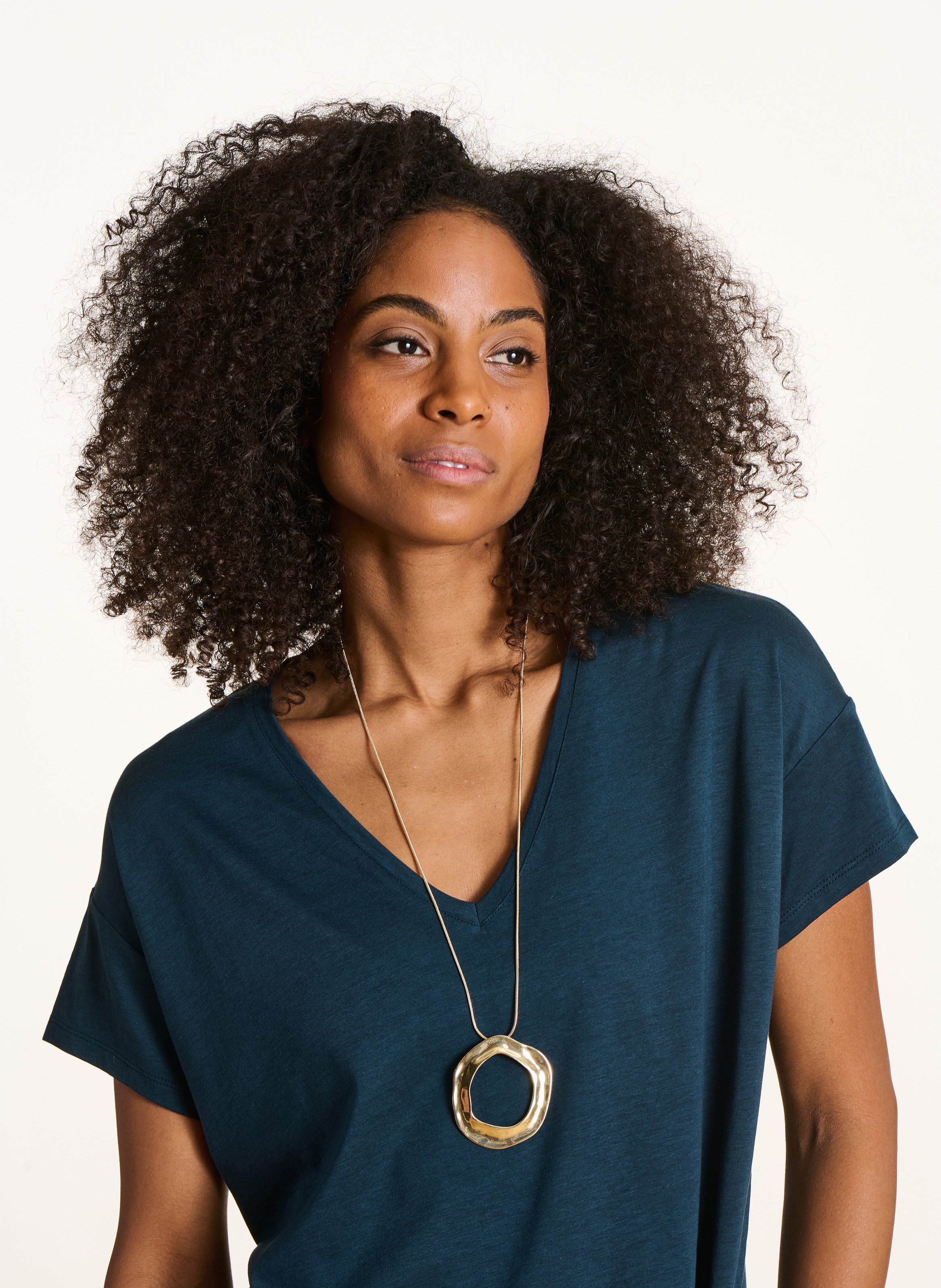 Lange Halskette LA FEE MARABOUTEE Gelb