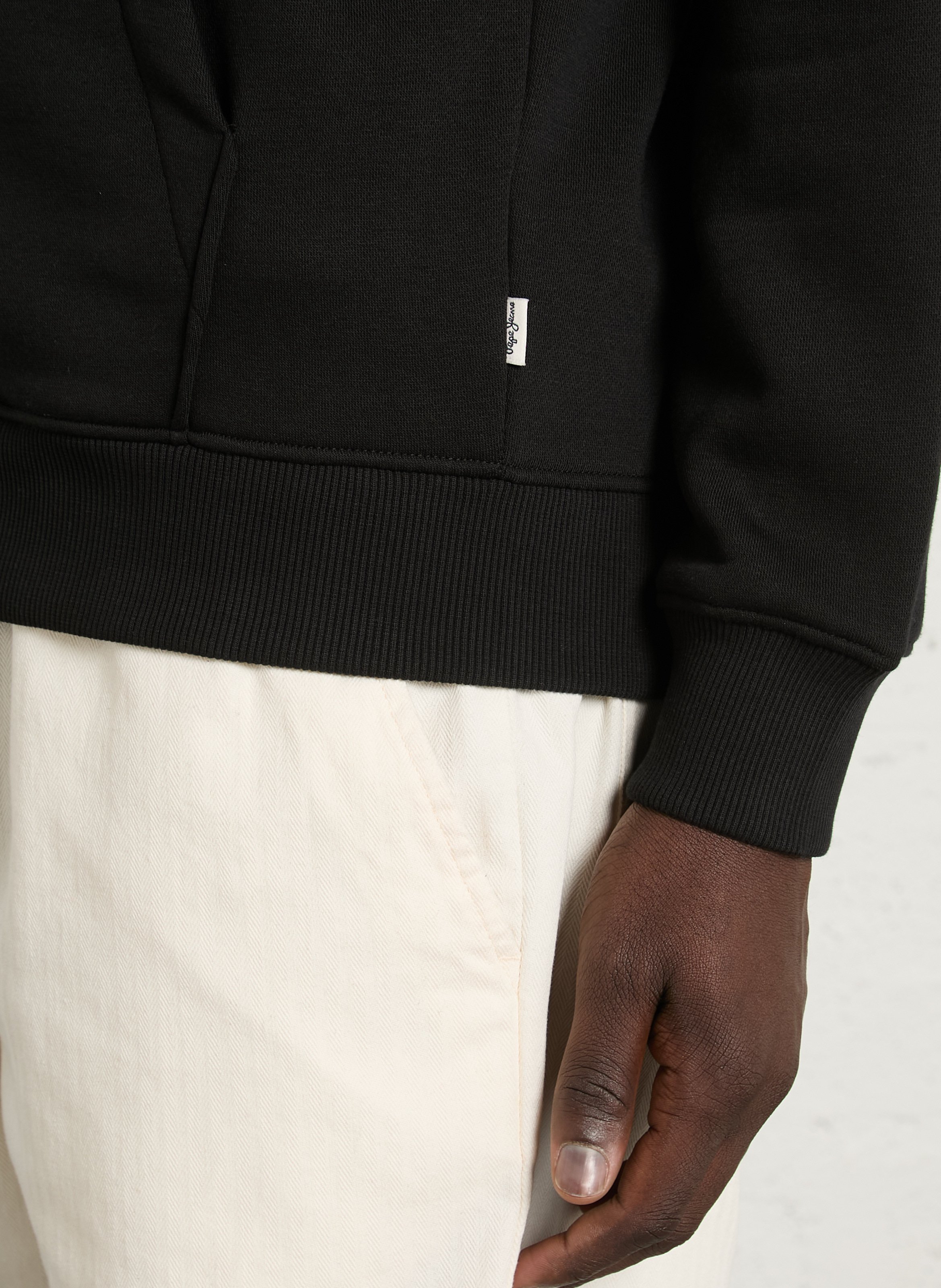 Effen hoodies met rechte pasvorm PEPE JEANS Zwart