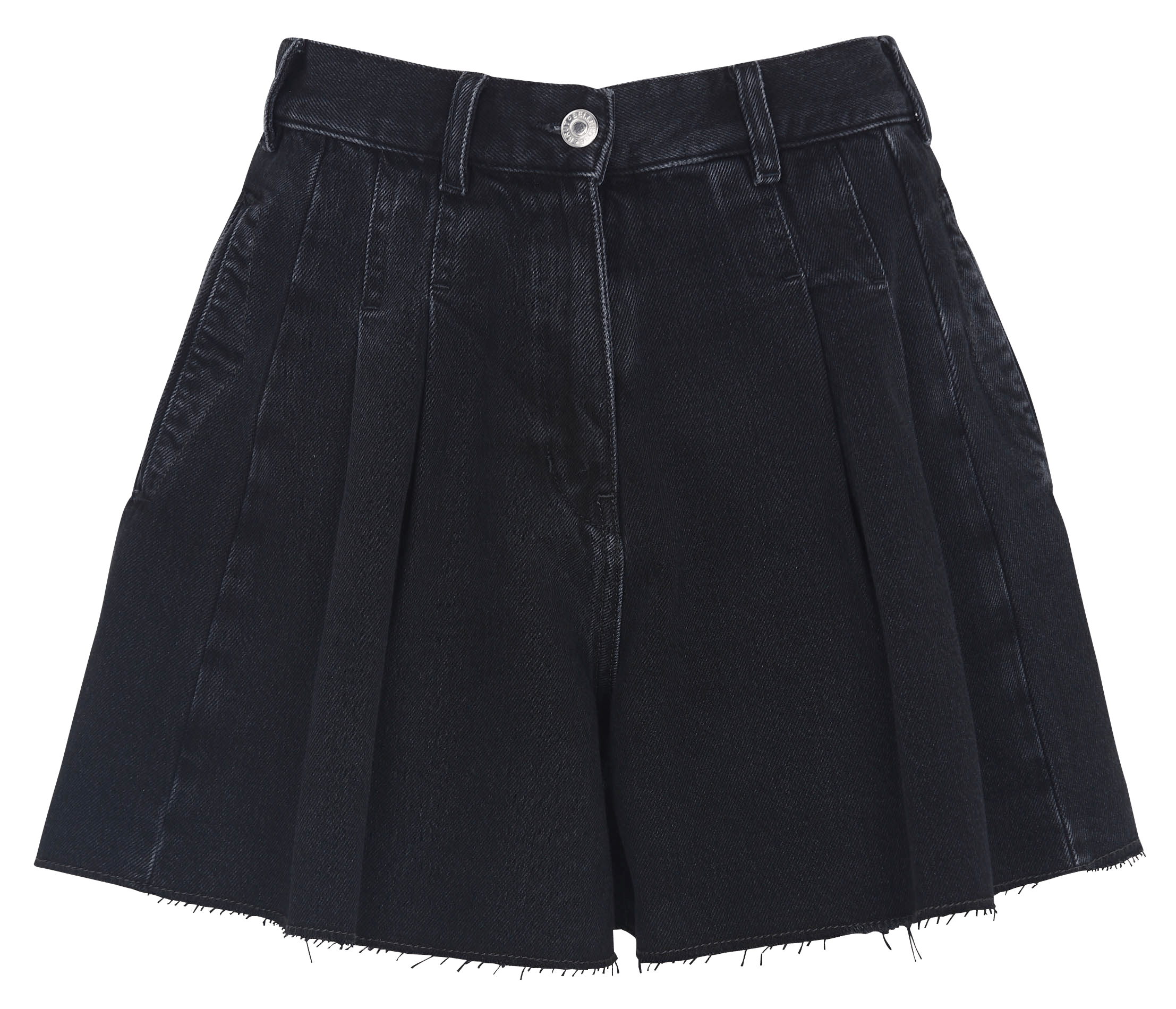 Short taille haute en denim BELLEROSE Noir