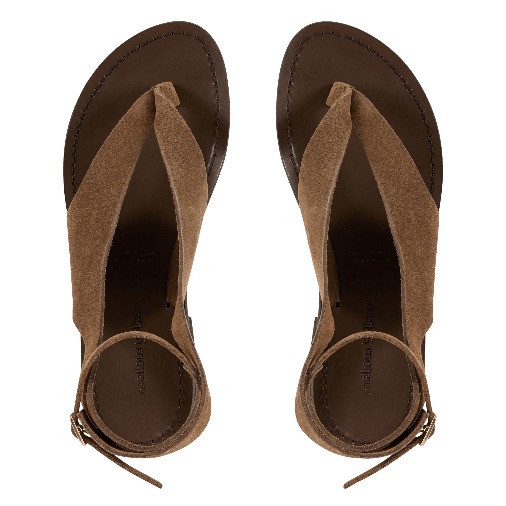 Alpargatas de piel planas MELLOW YELLOW Marron