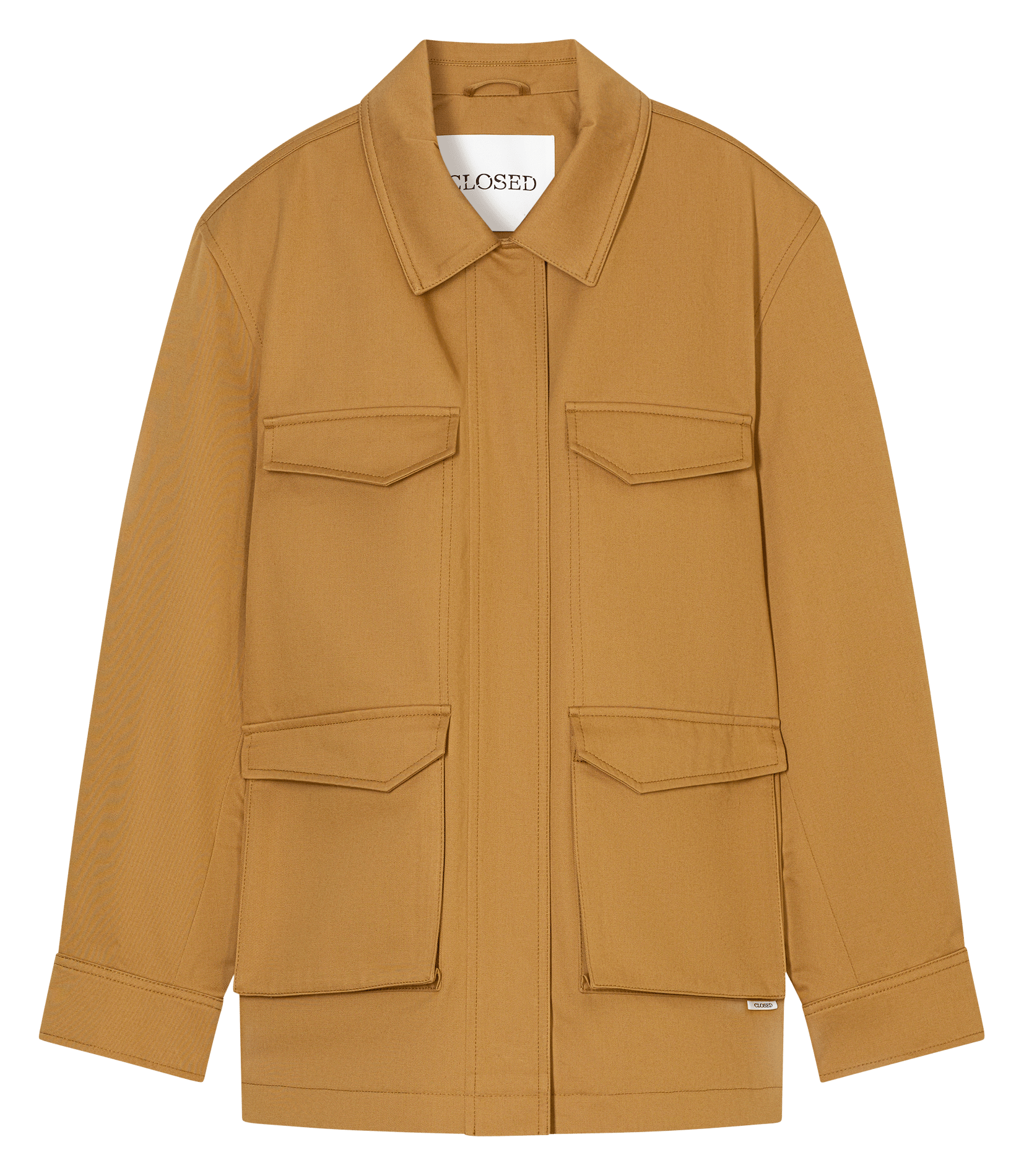 Veste en coton col classique CLOSED Marron