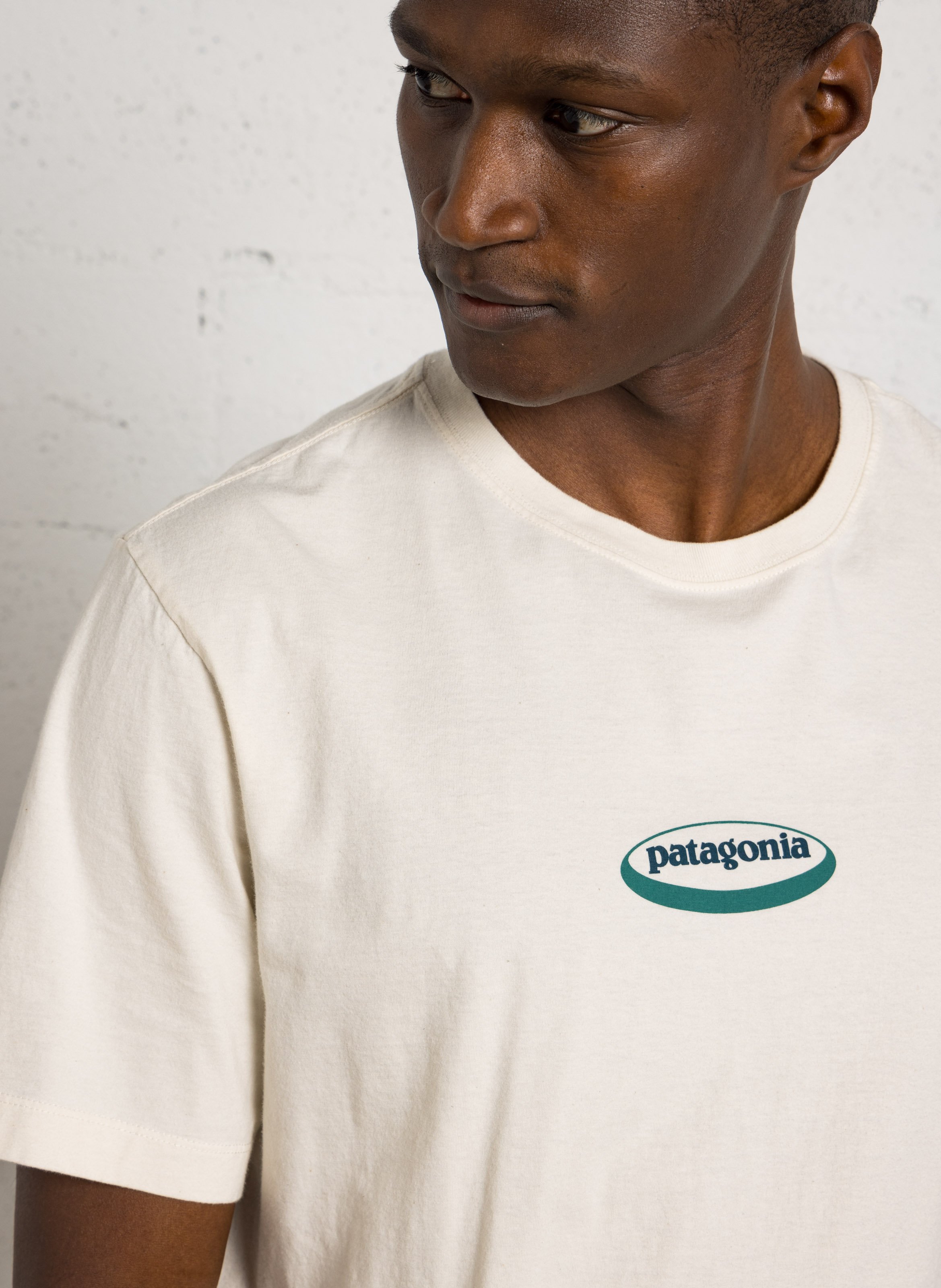 Rundhals-T-Shirt aus Bio-Baumwolle PATAGONIA Beige