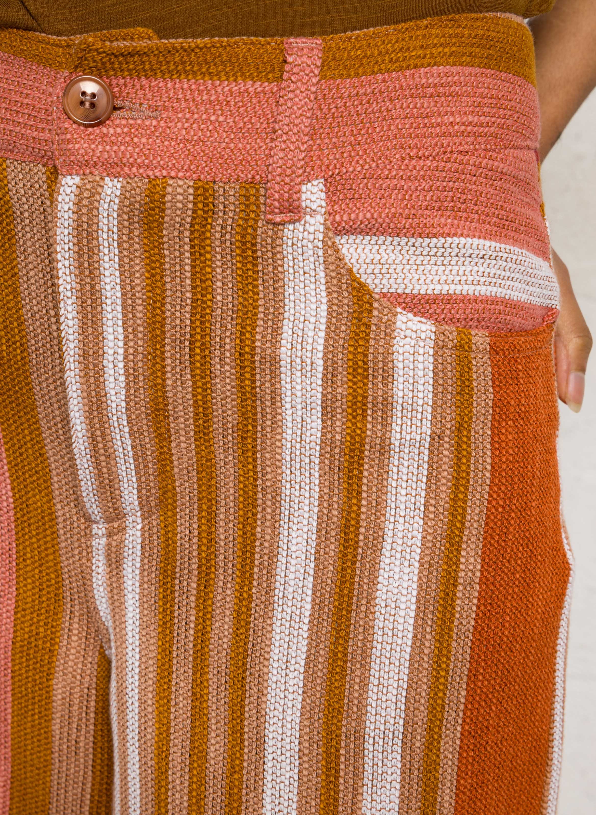 Rechte broek met strepen  BENSIMON Veelkleurig