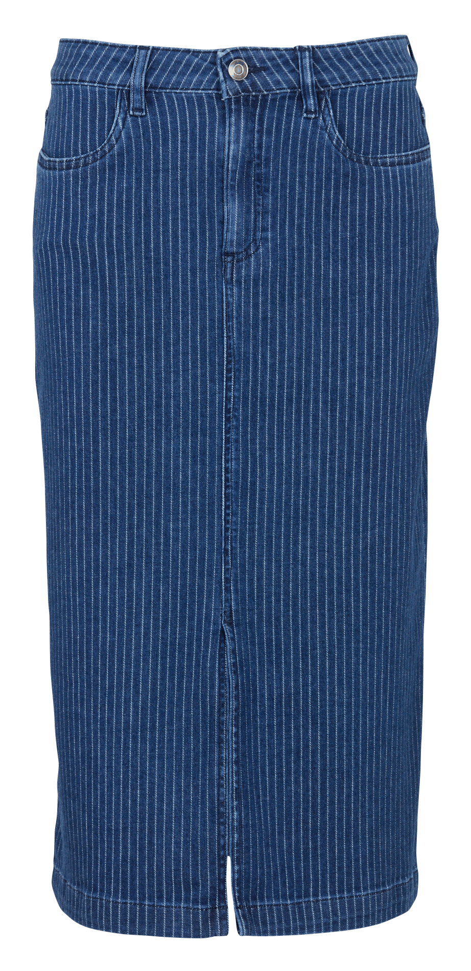 Jupe denim droite en coton mélangé MAISON 123 Bleu