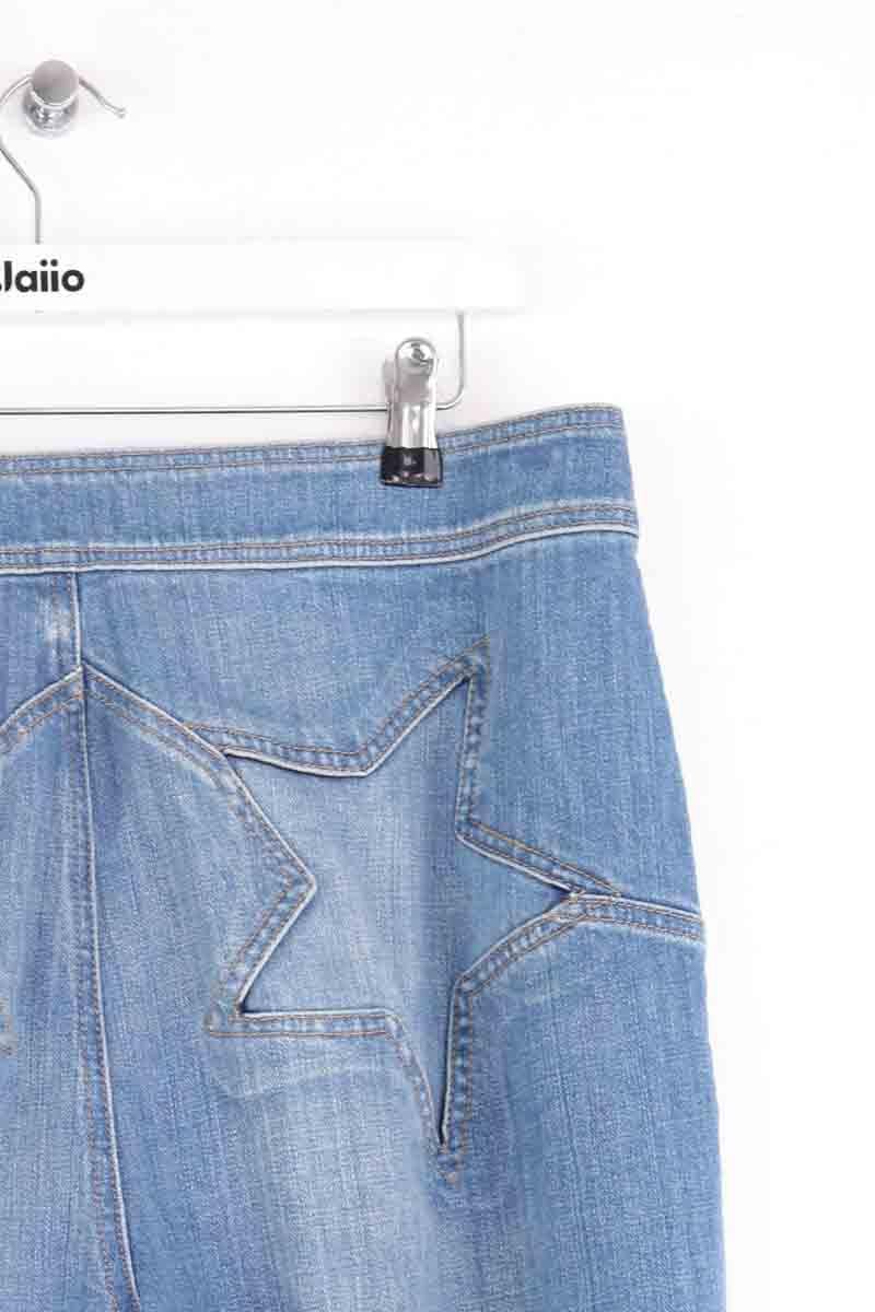 Straight cotton-blend pants TOMMY HILFIGER - SECONDE MAIN Blue