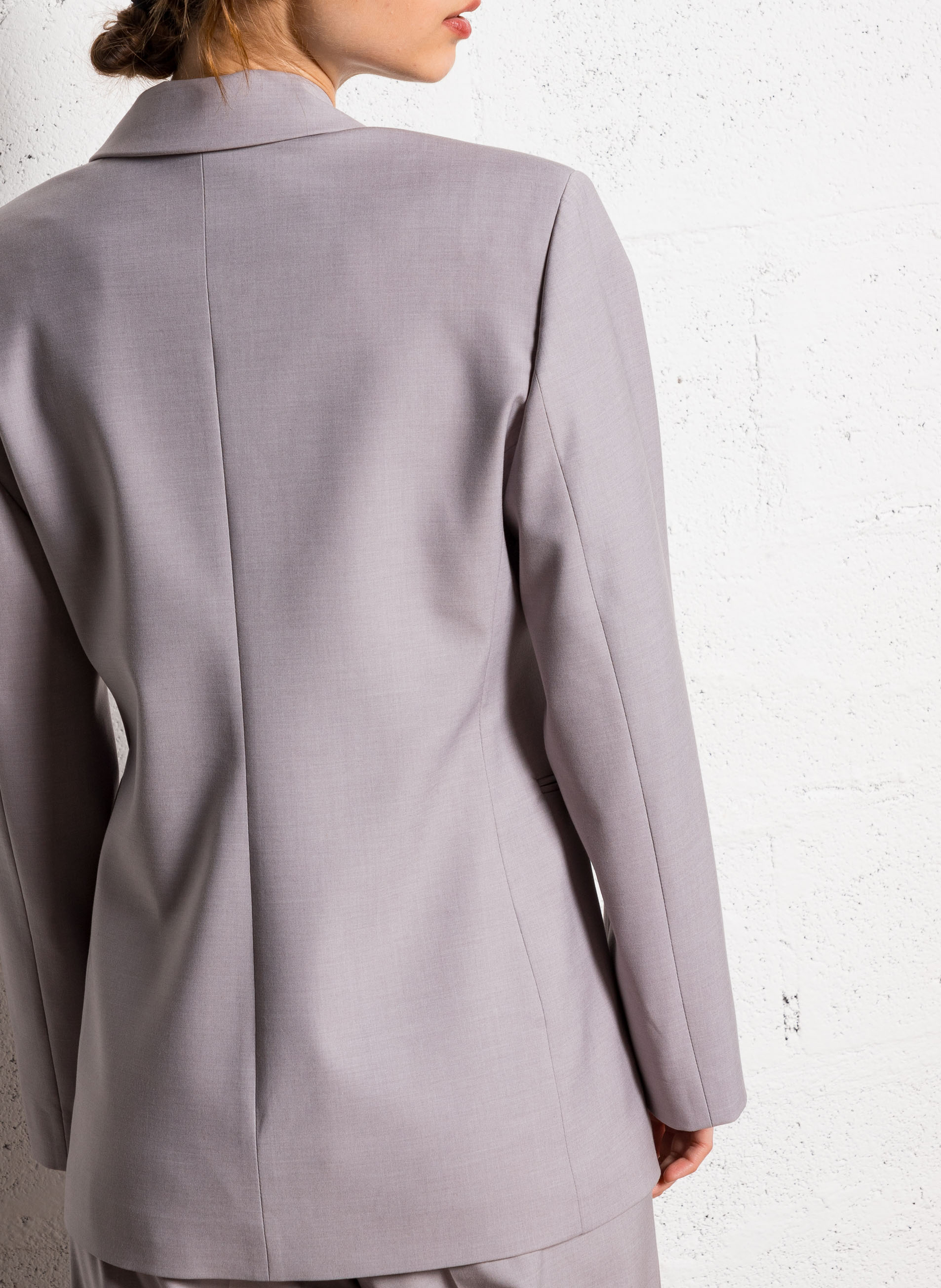 Veste de tailleur droite  ATTIC AND BARN Gris