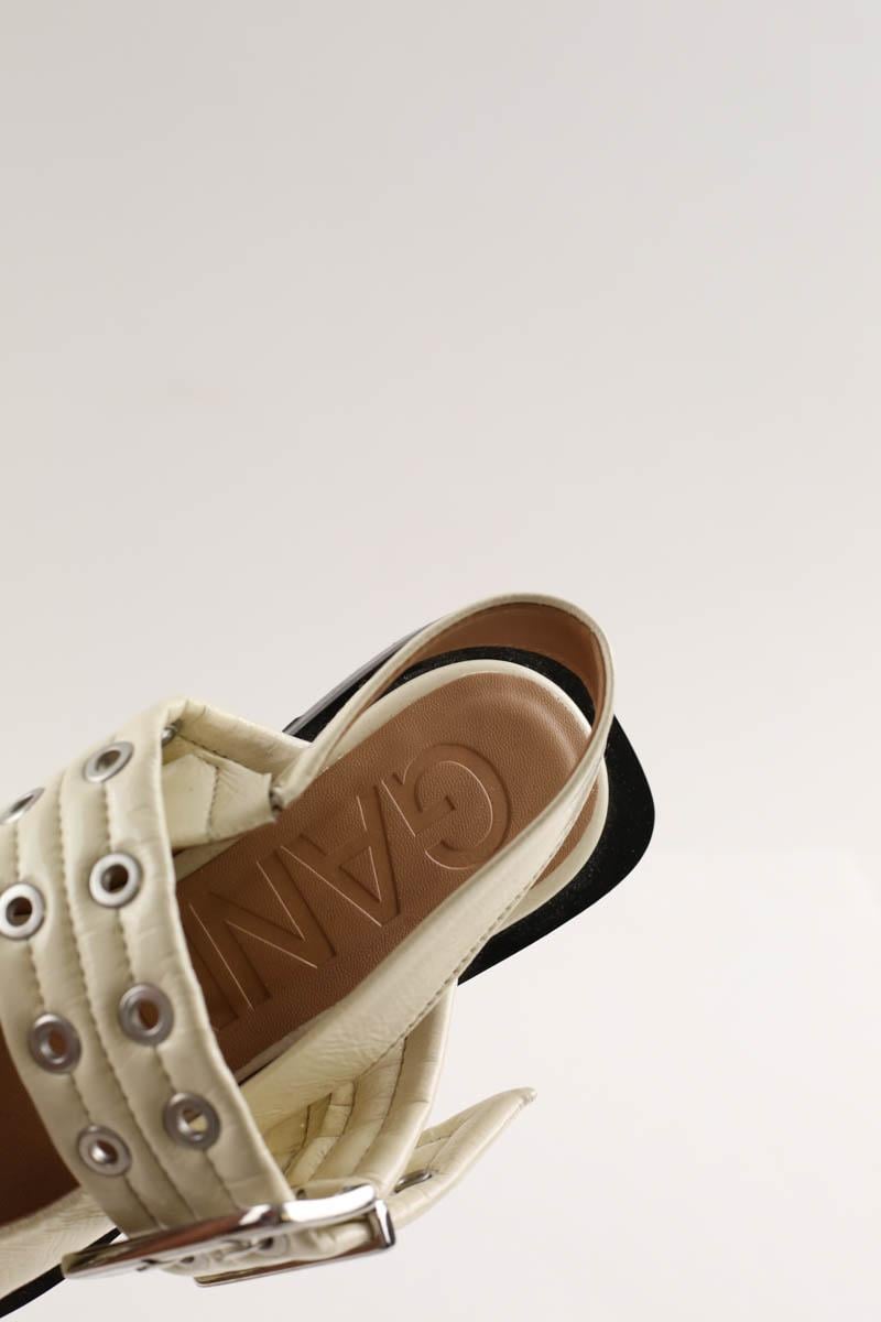Ballet pumps GANNI - Seconde Main White