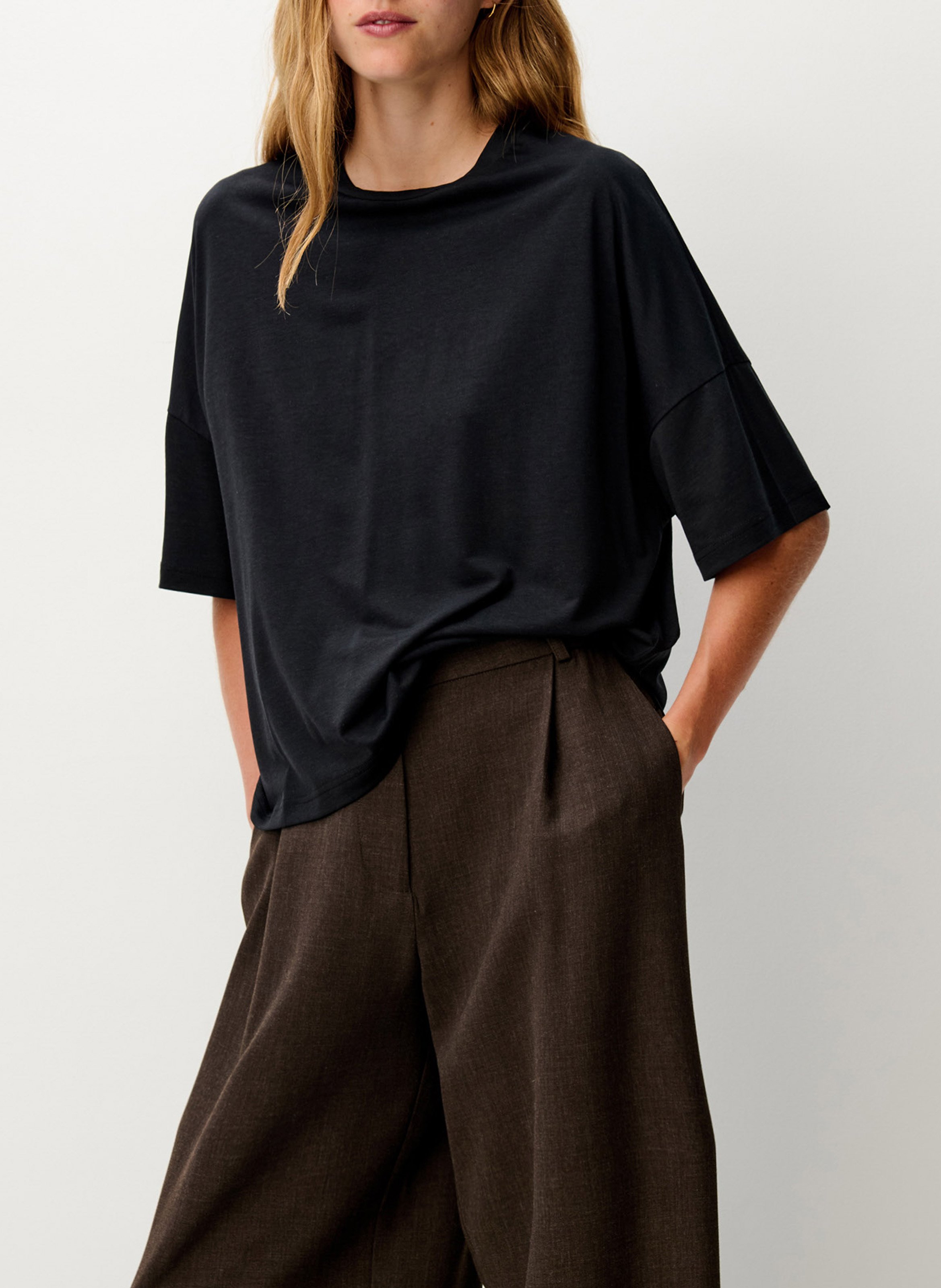 Tee-shirt oversize col rond SESSUN