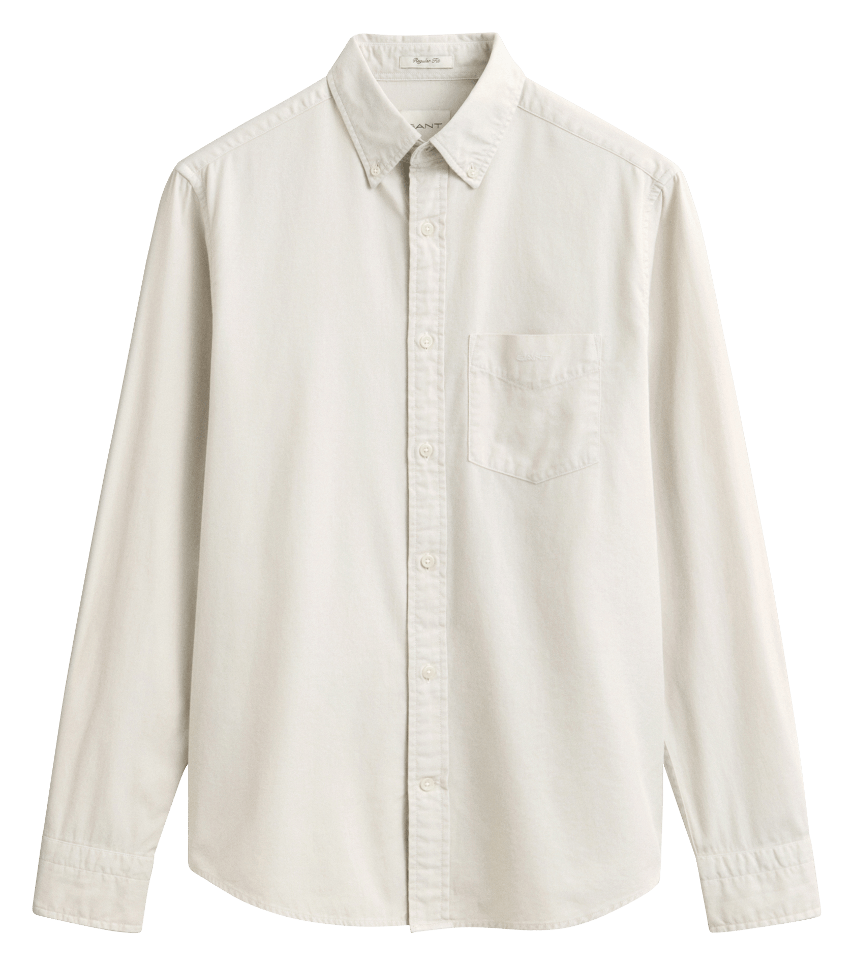 Baumwollhemd mit Button-down-Kragen GANT Beige