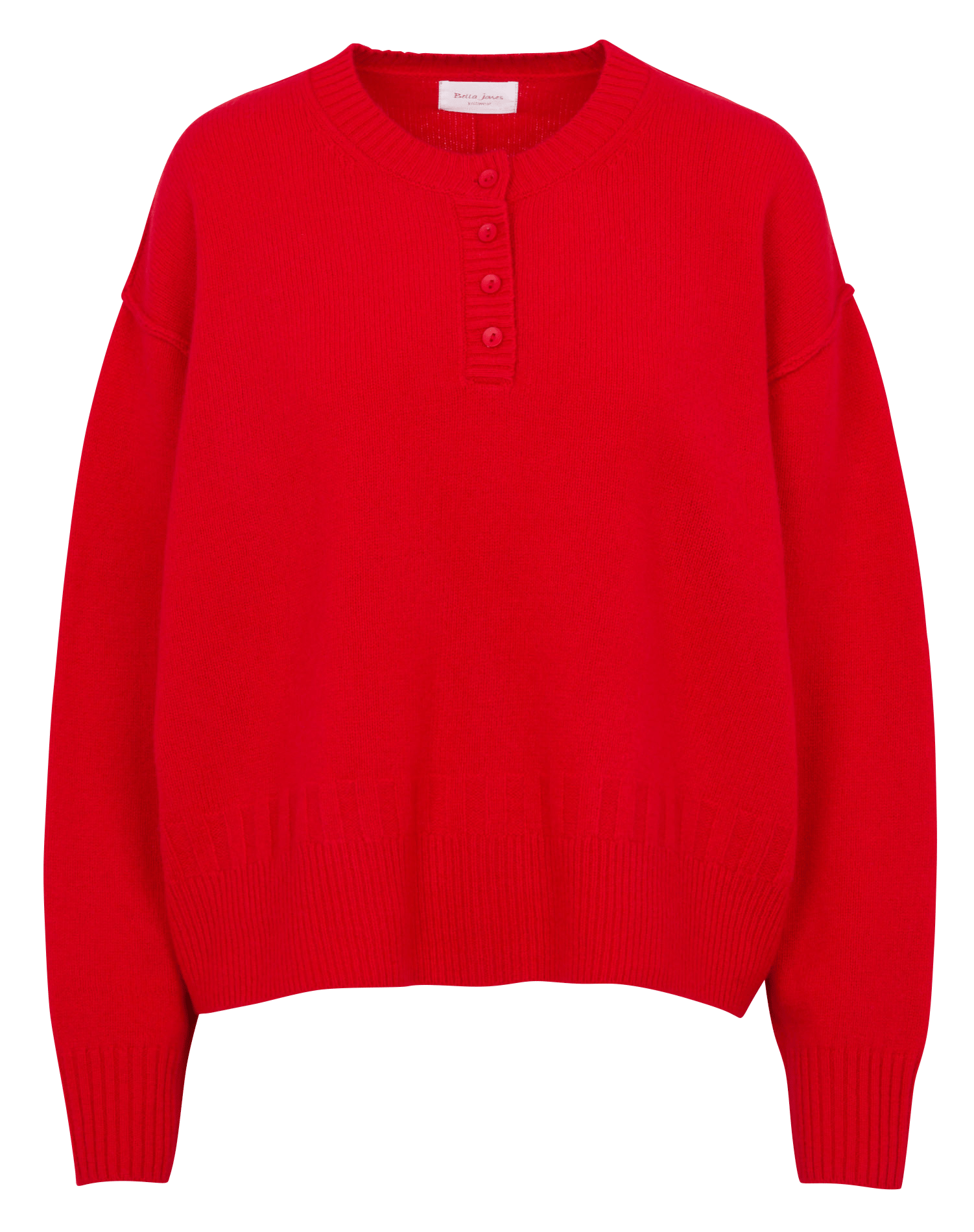 Maglione scollo tondo in lana BELLA JONES Rosso