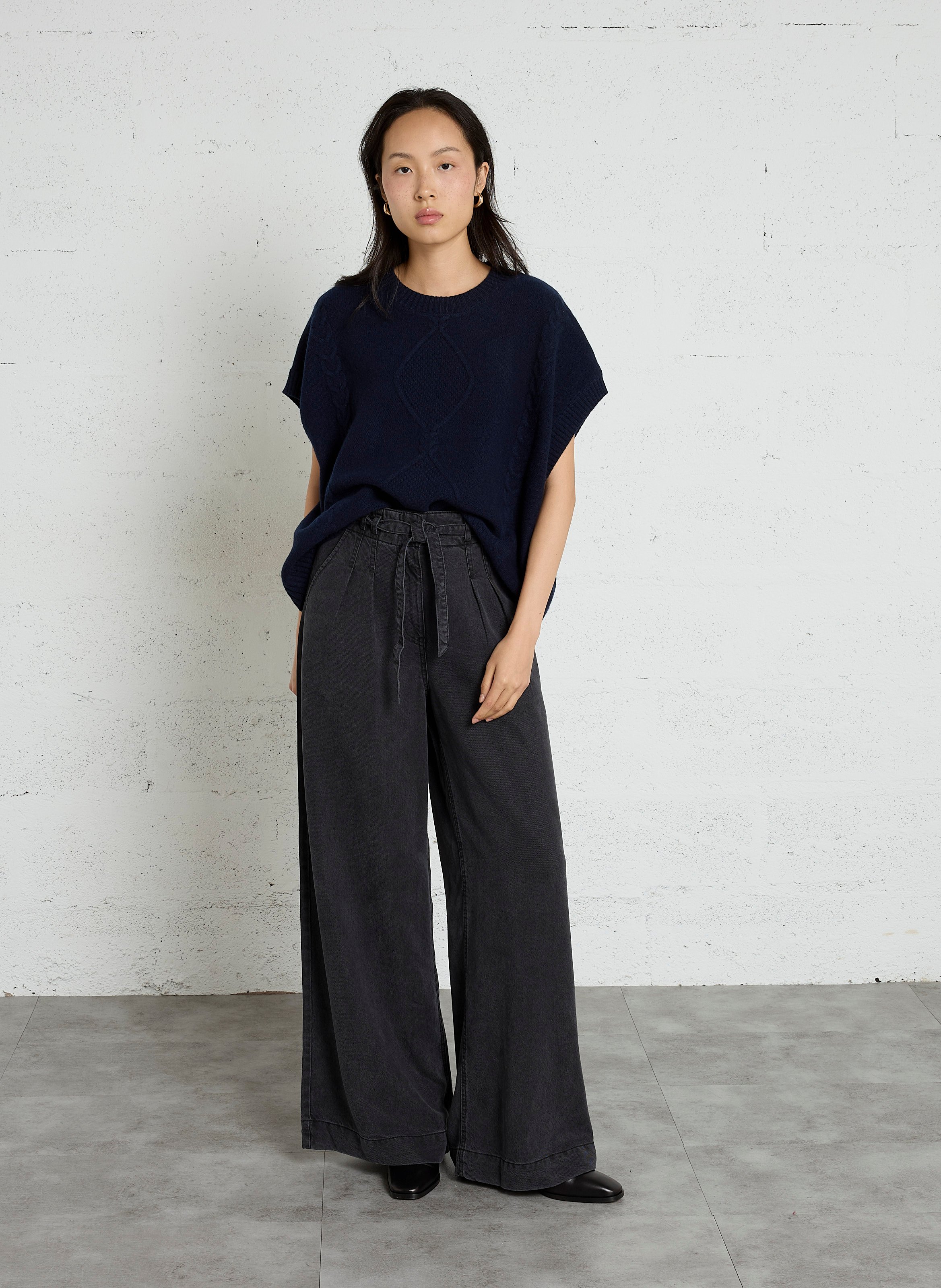 Mit Strass besetzte Jeans IKKS Grau
