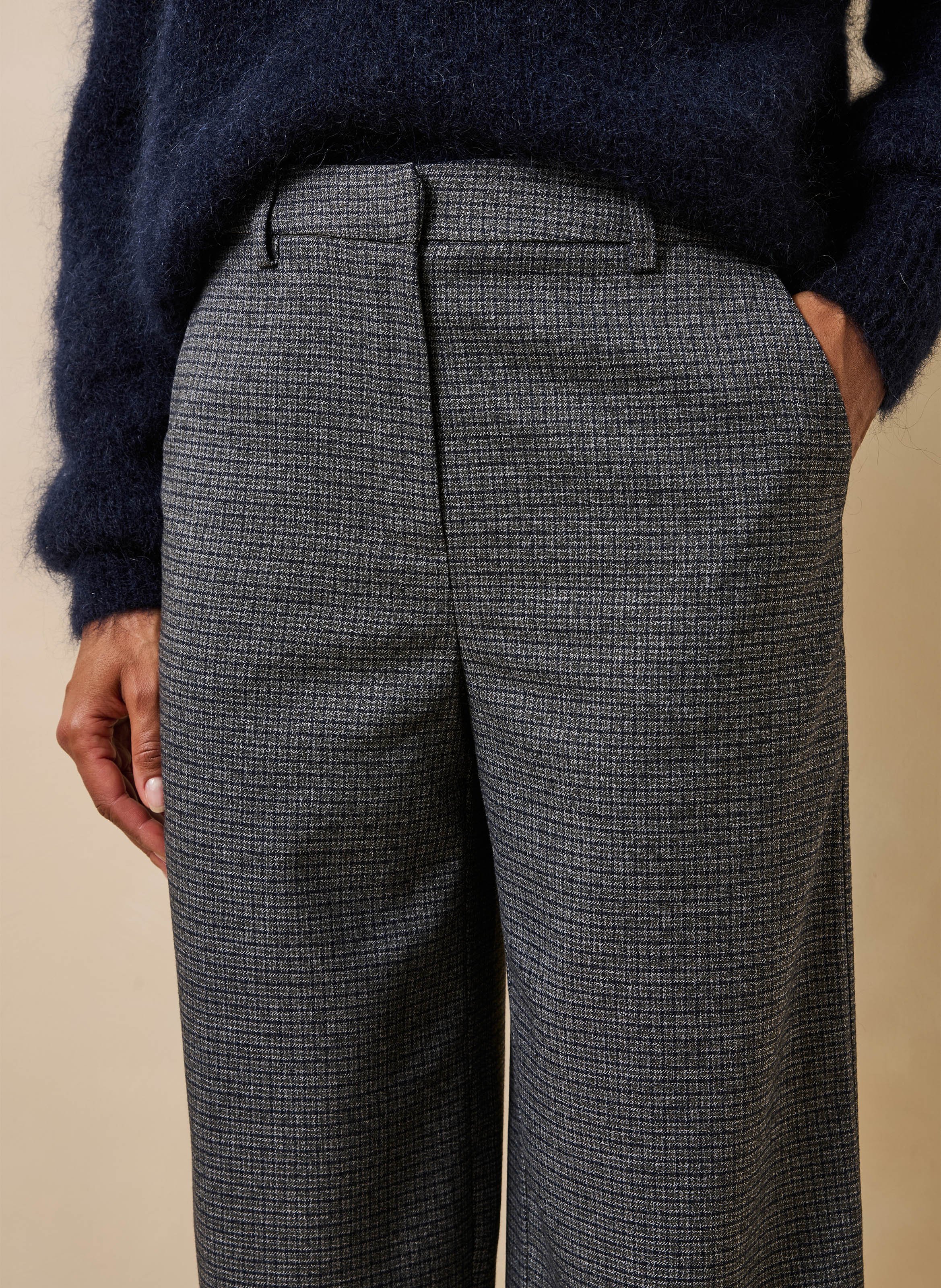 Pantalon droit LA FEE MARABOUTEE Gris