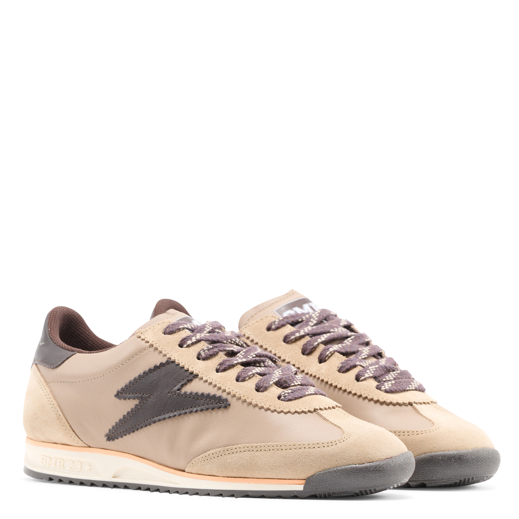 Lage, leren sneakers SEMERDJIAN - SMR Beige