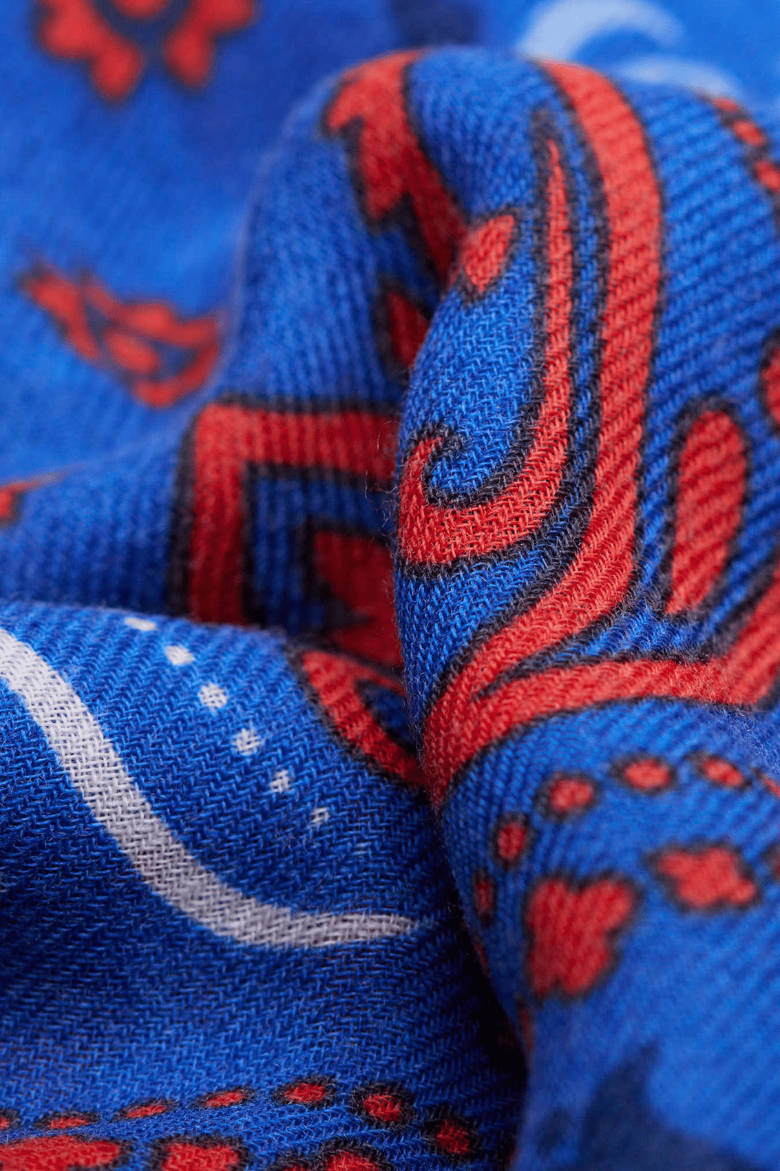 Wool and cashmere scarf MAISON LECOMTE FLAMENT Blue
