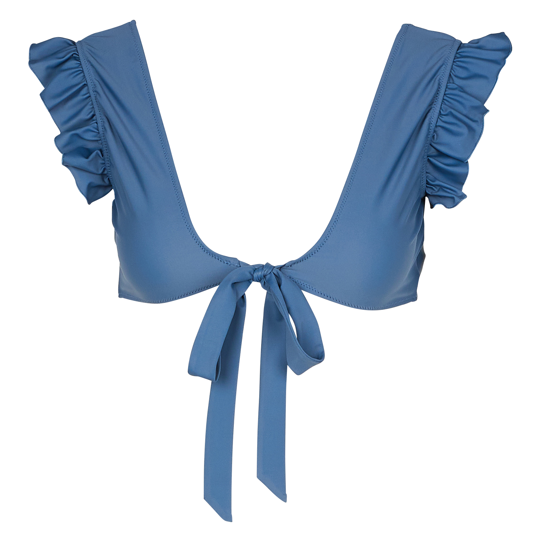 Haut de maillot de bain à nouer LUZ COLLECTIONS Bleu