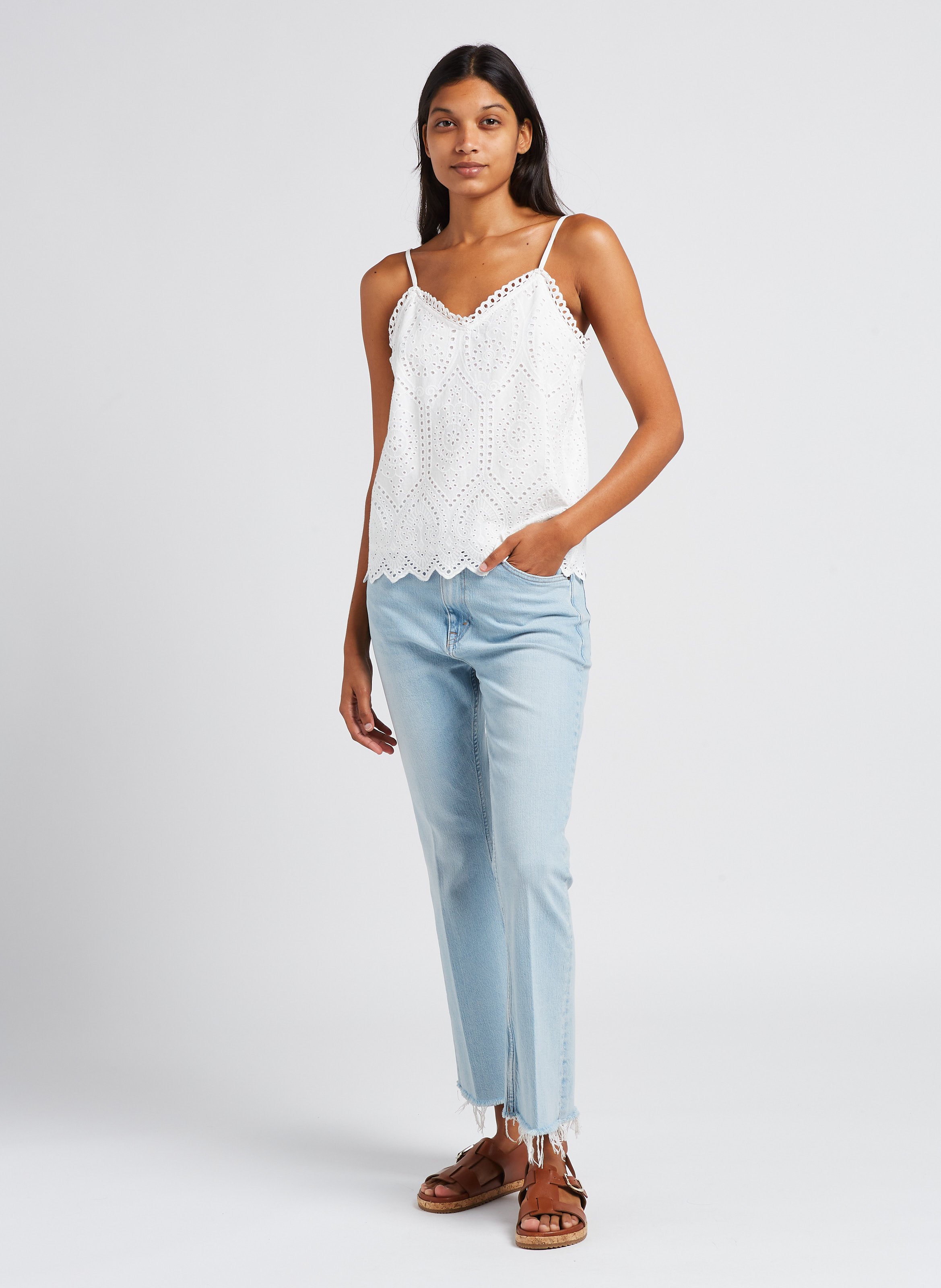 Jean flare 7/8 en coton mélangé POLO RALPH LAUREN Bleu