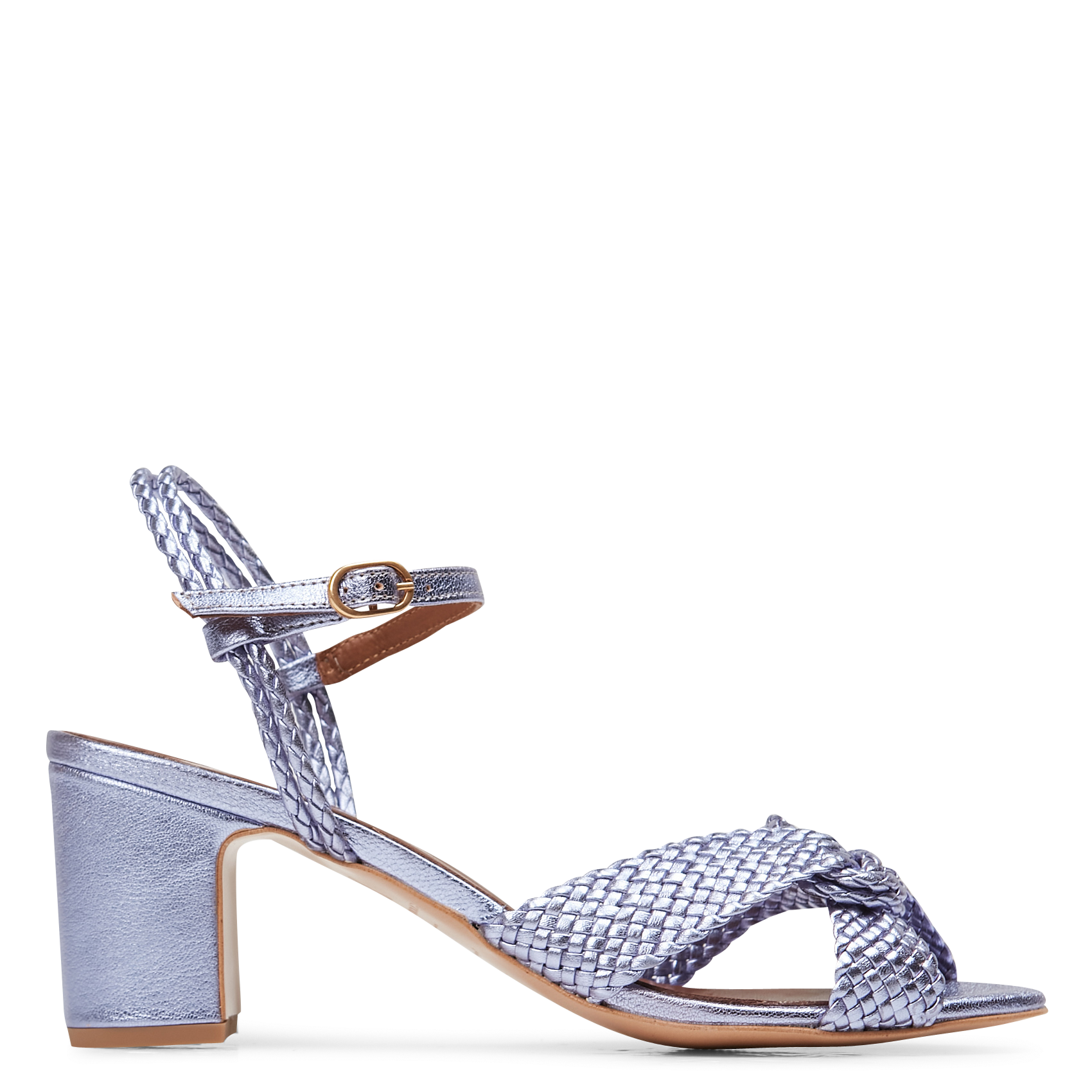 Sandales à talon en cuir ANONYMOUS COPENHAGEN Violet