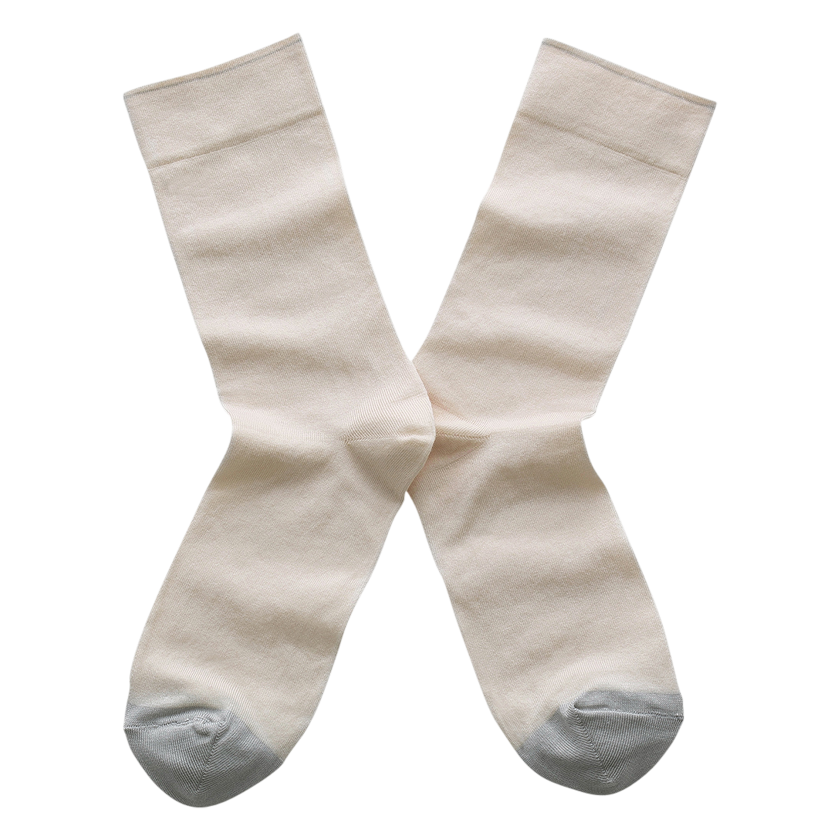 Chaussettes à maille fine en coton mélangé BONNE MAISON Blanc