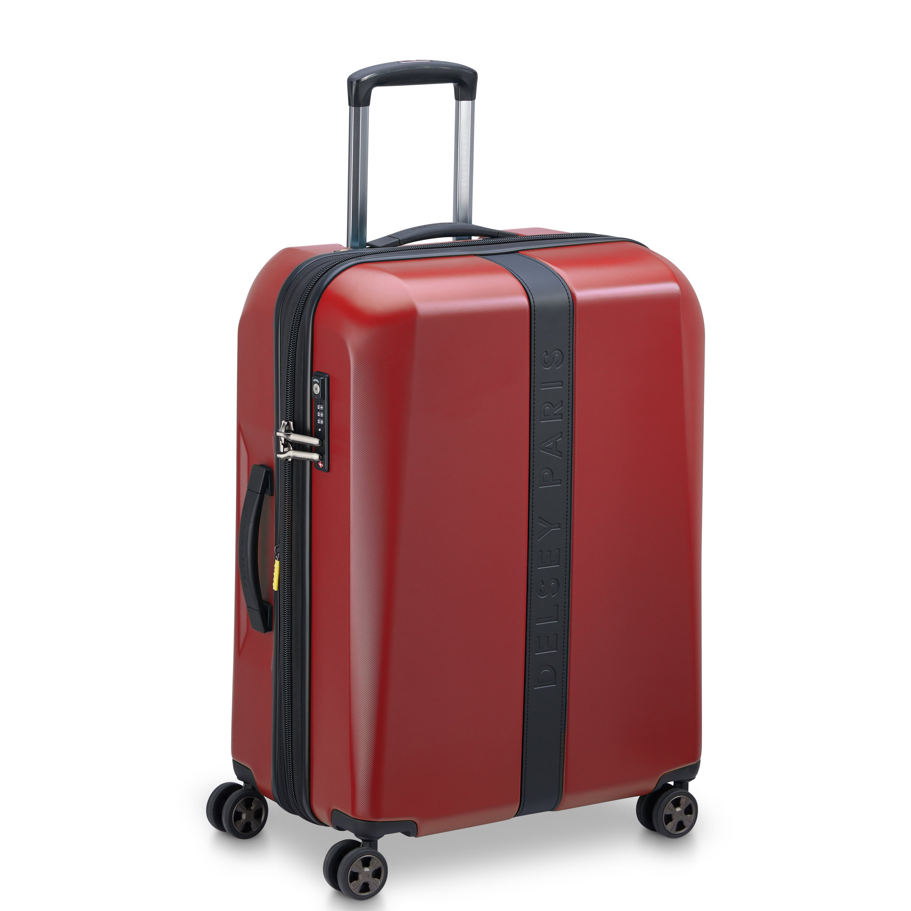 Rigid hold suitcase DELSEY PARIS Red