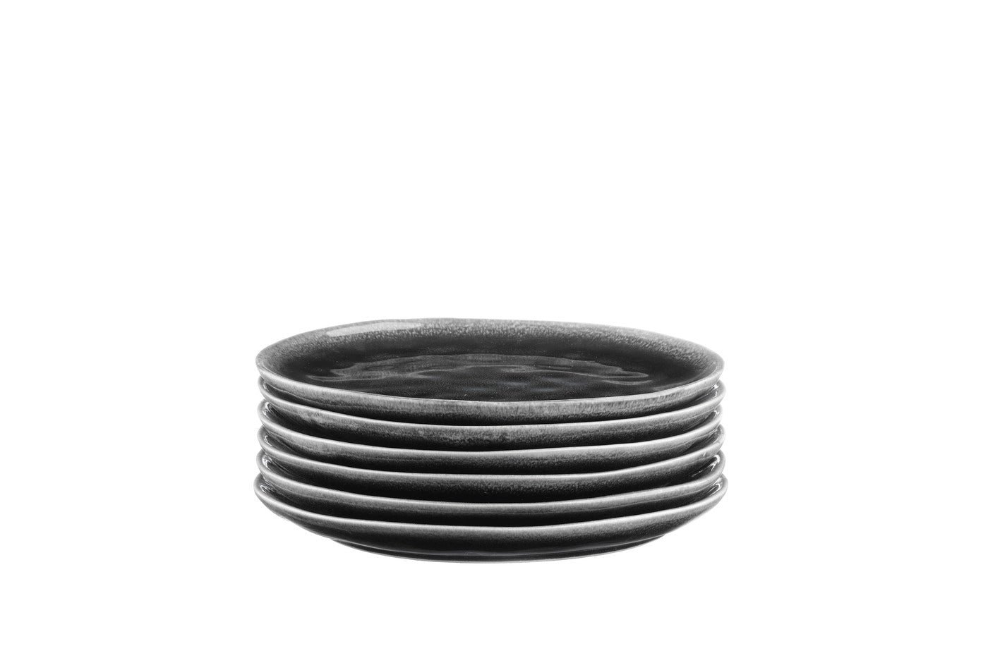 MOON -  6-piece plate set BJORN Black