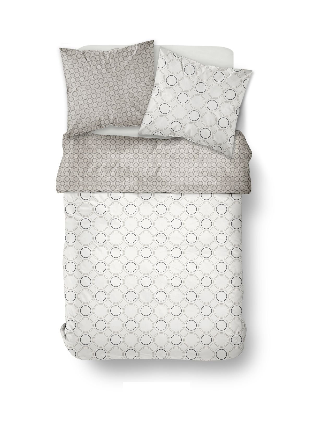 Printed cotton bed set TODAY LINGE DE MAISON White