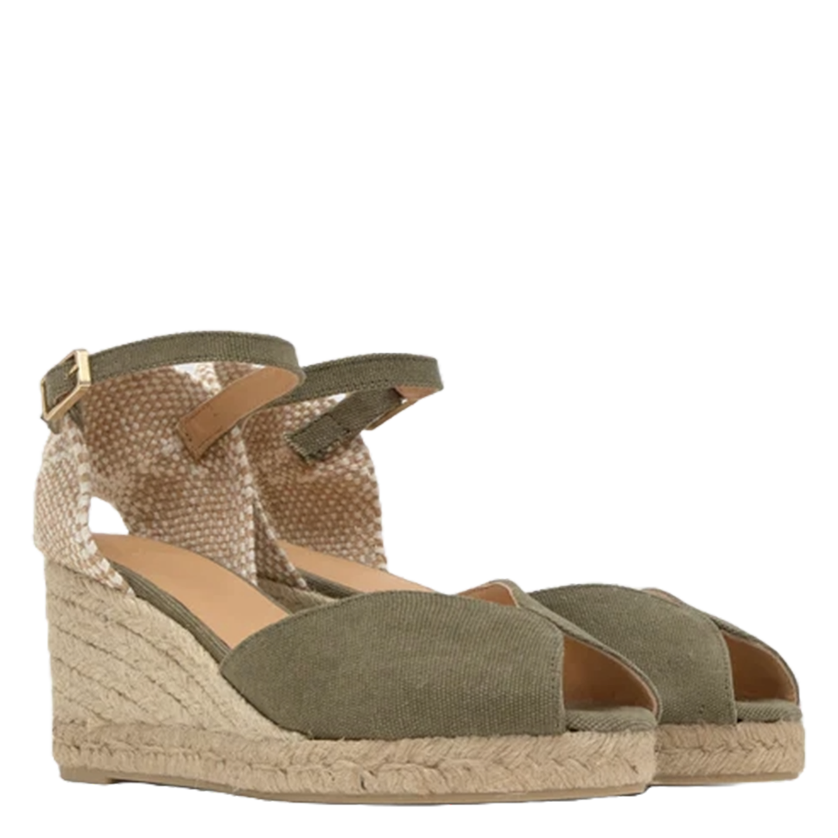 Sandales à talons compensés CASTANER Vert