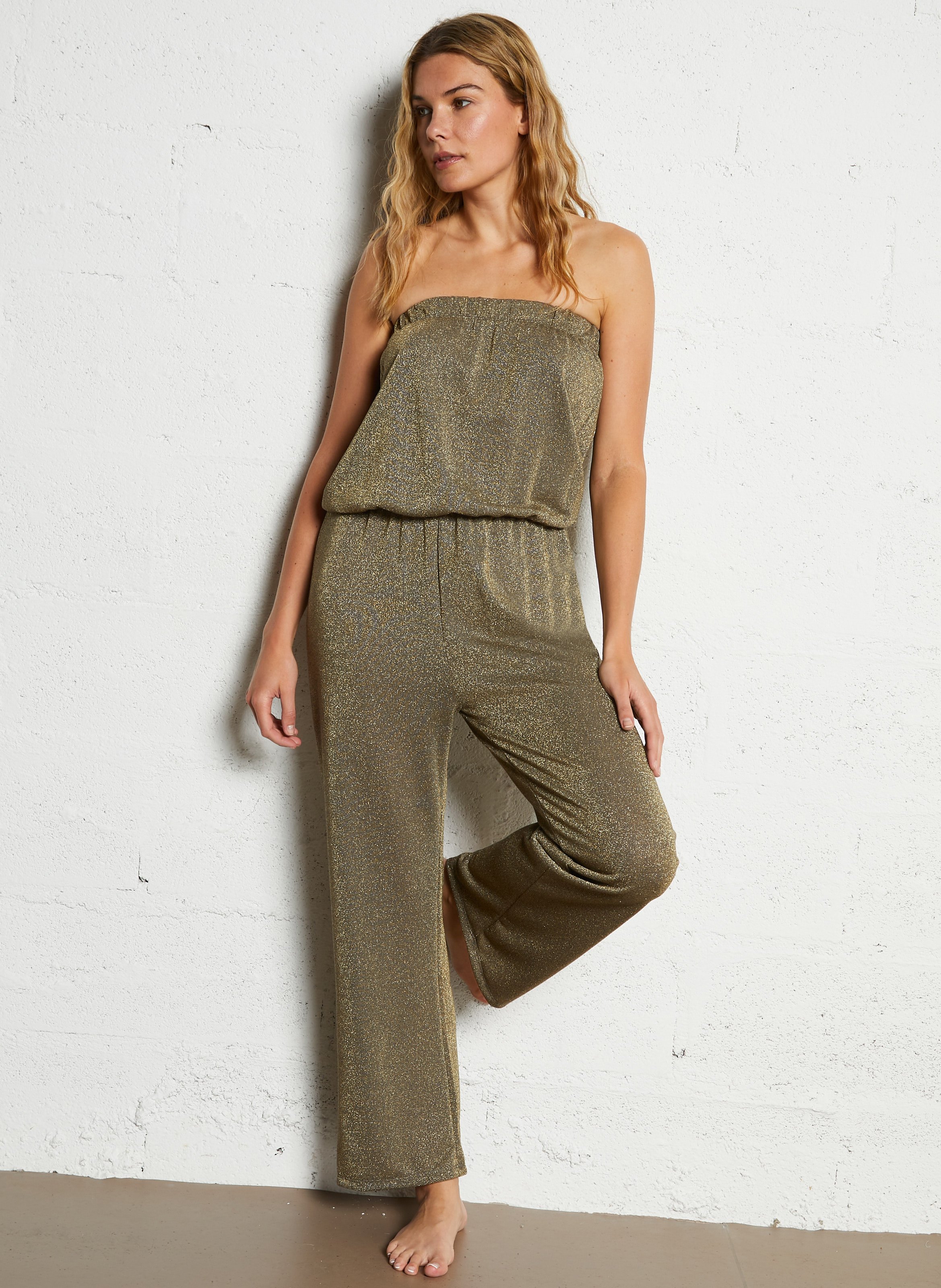Wijde jumpsuit BELIZA Groen