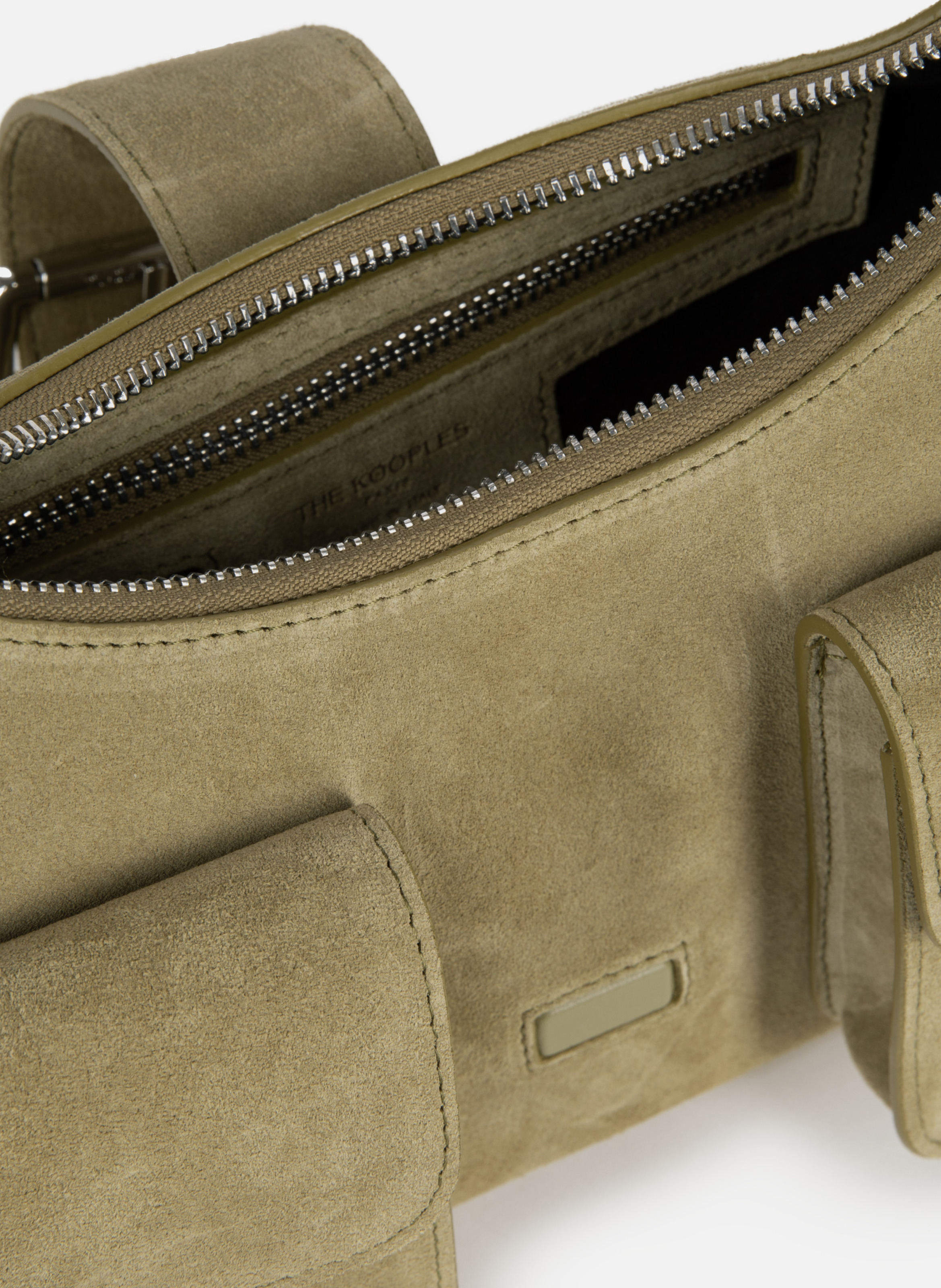 Amelia suede leather bag THE KOOPLES Brown