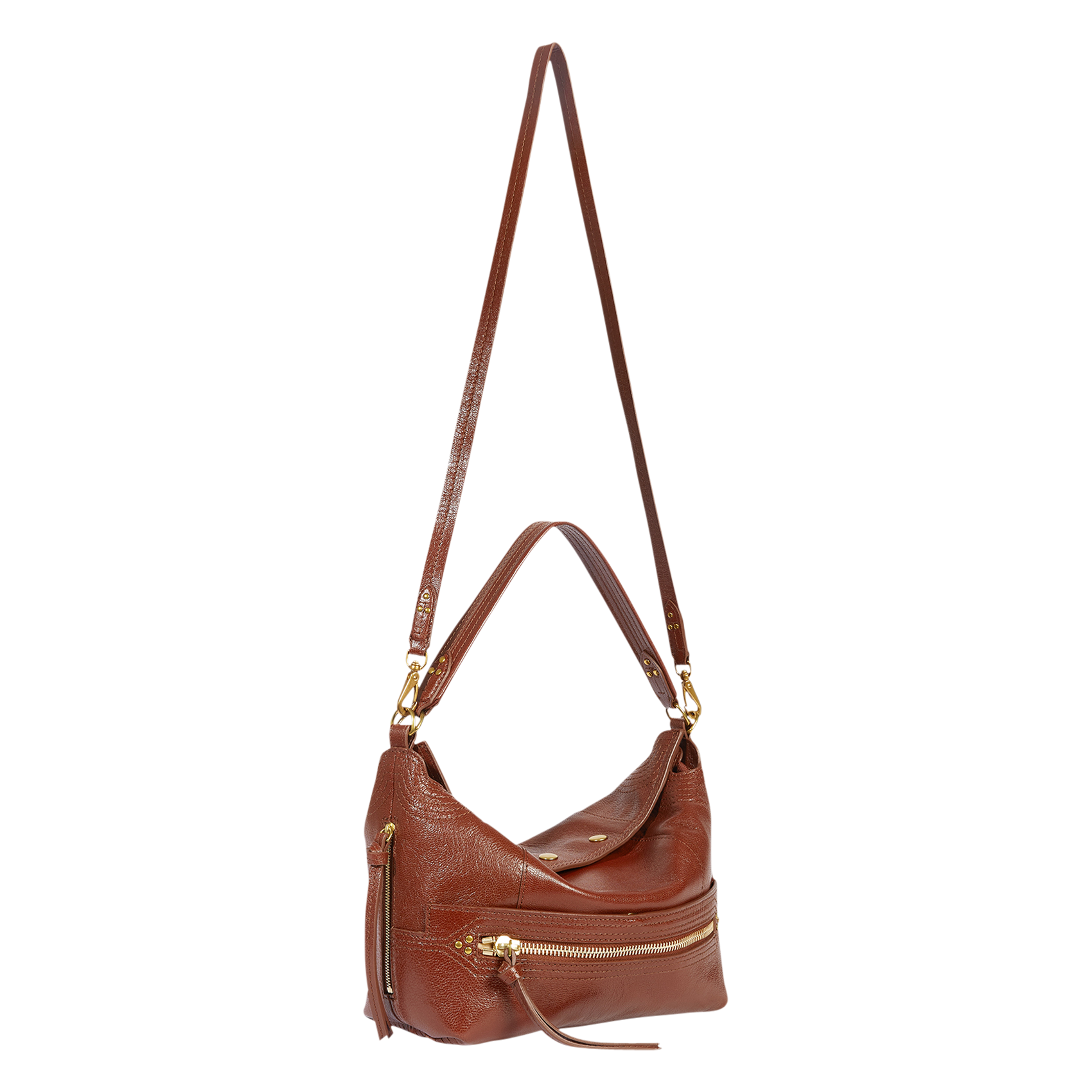 Sac baguette en cuir JEROME DREYFUSS Marron