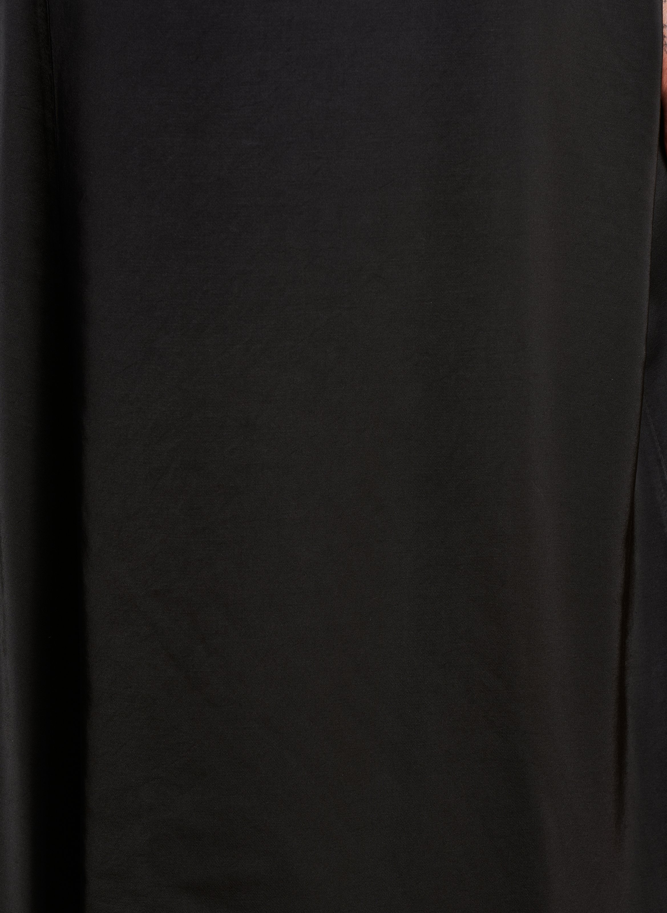 Jupe midi satinée LA FEE MARABOUTEE Noir