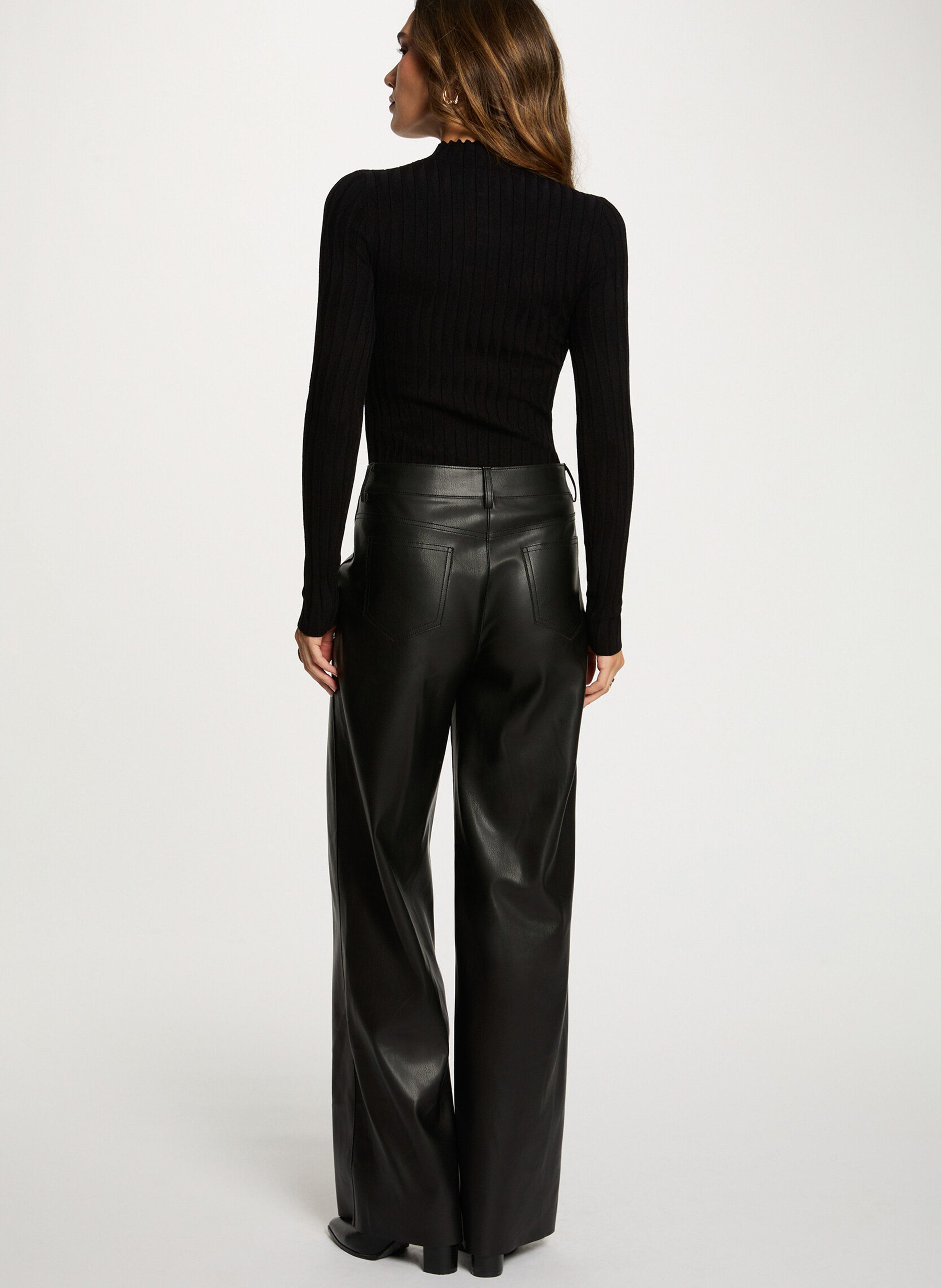 Wijde broek MORGAN Zwart