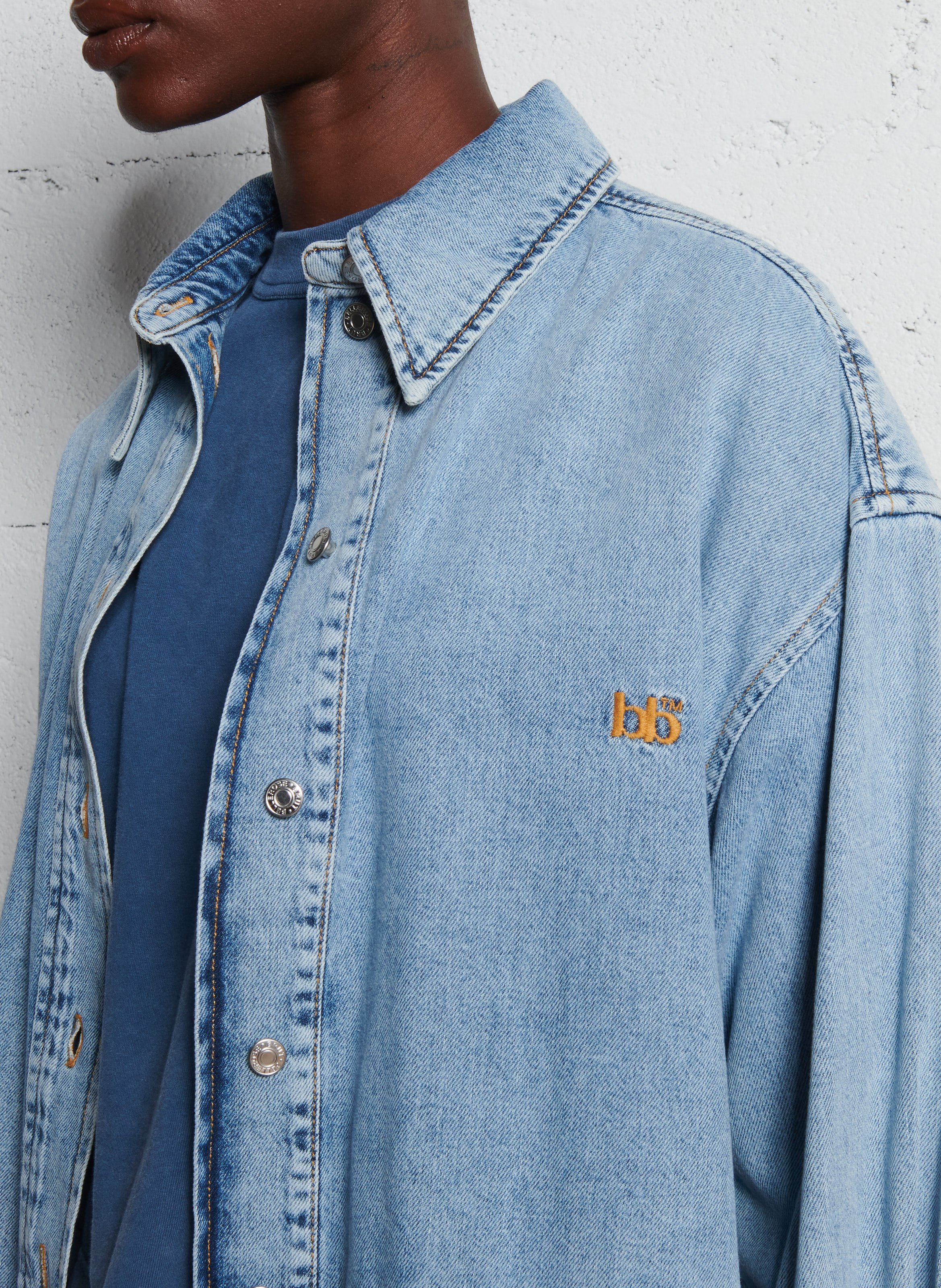 Denim overshirt BELLEROSE Blauw
