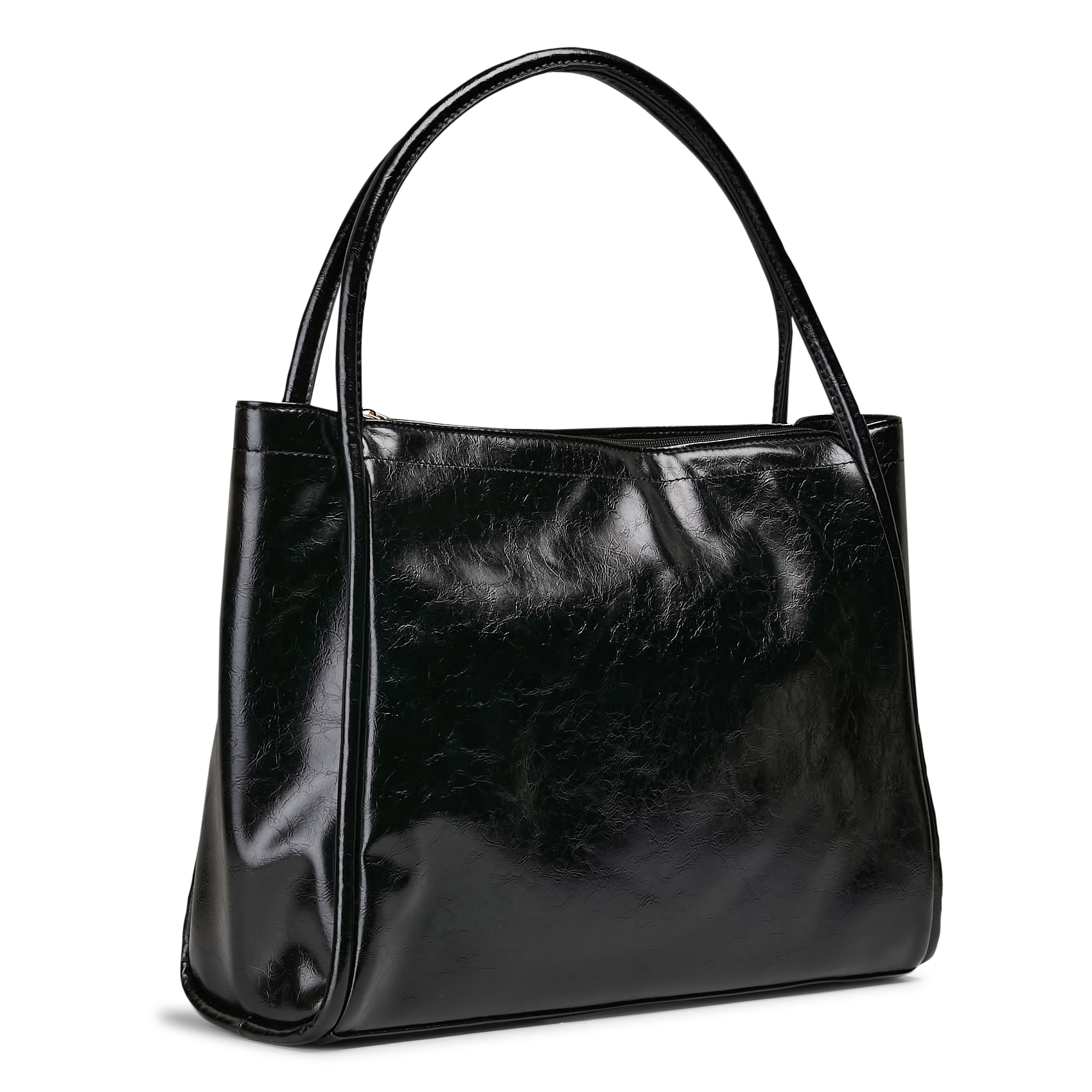 Leather-effect tote bag AU PRINTEMPS PARIS Black