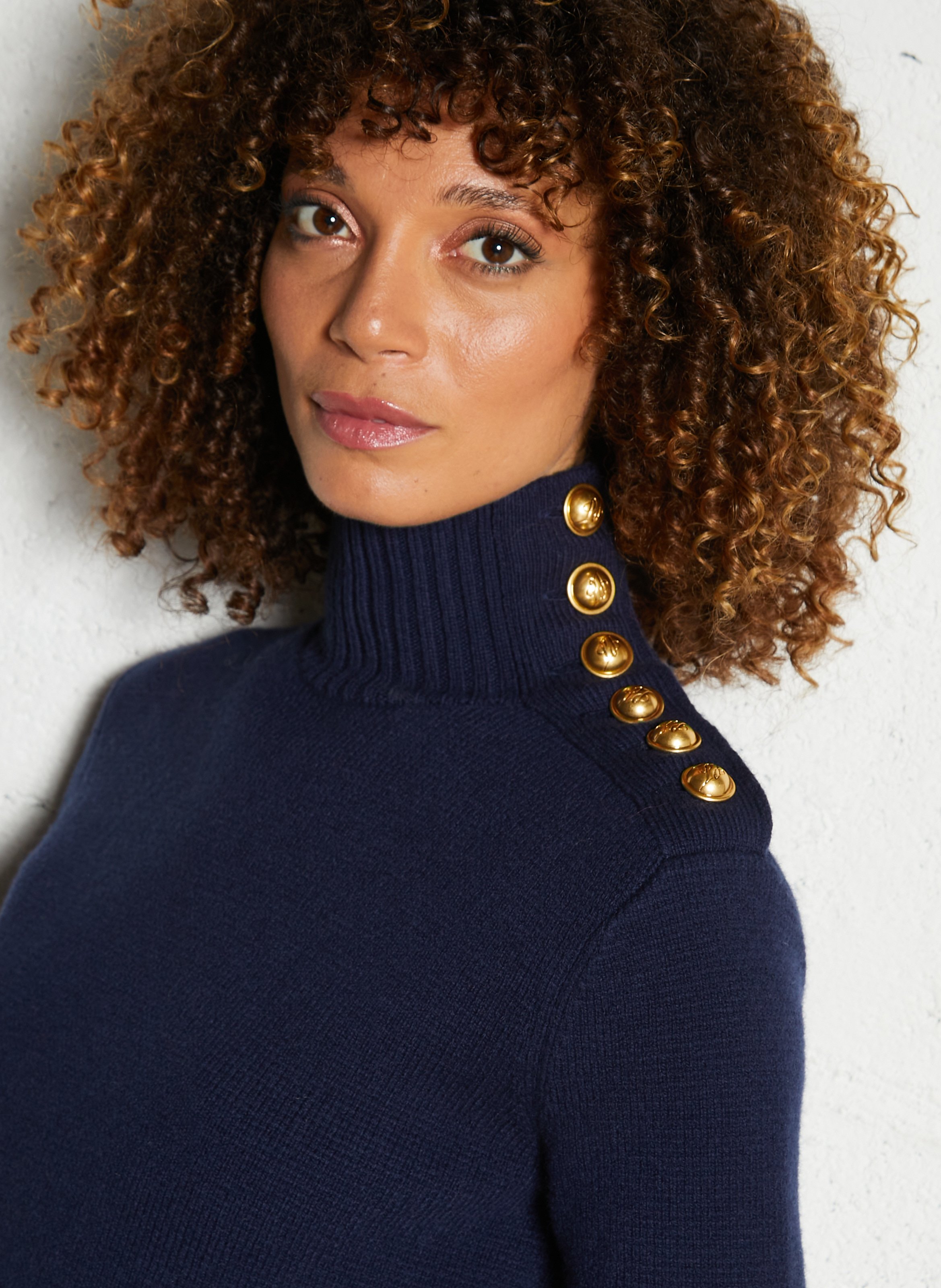 Gerade geschnittener Wollpullover LAURENCE BRAS Blau