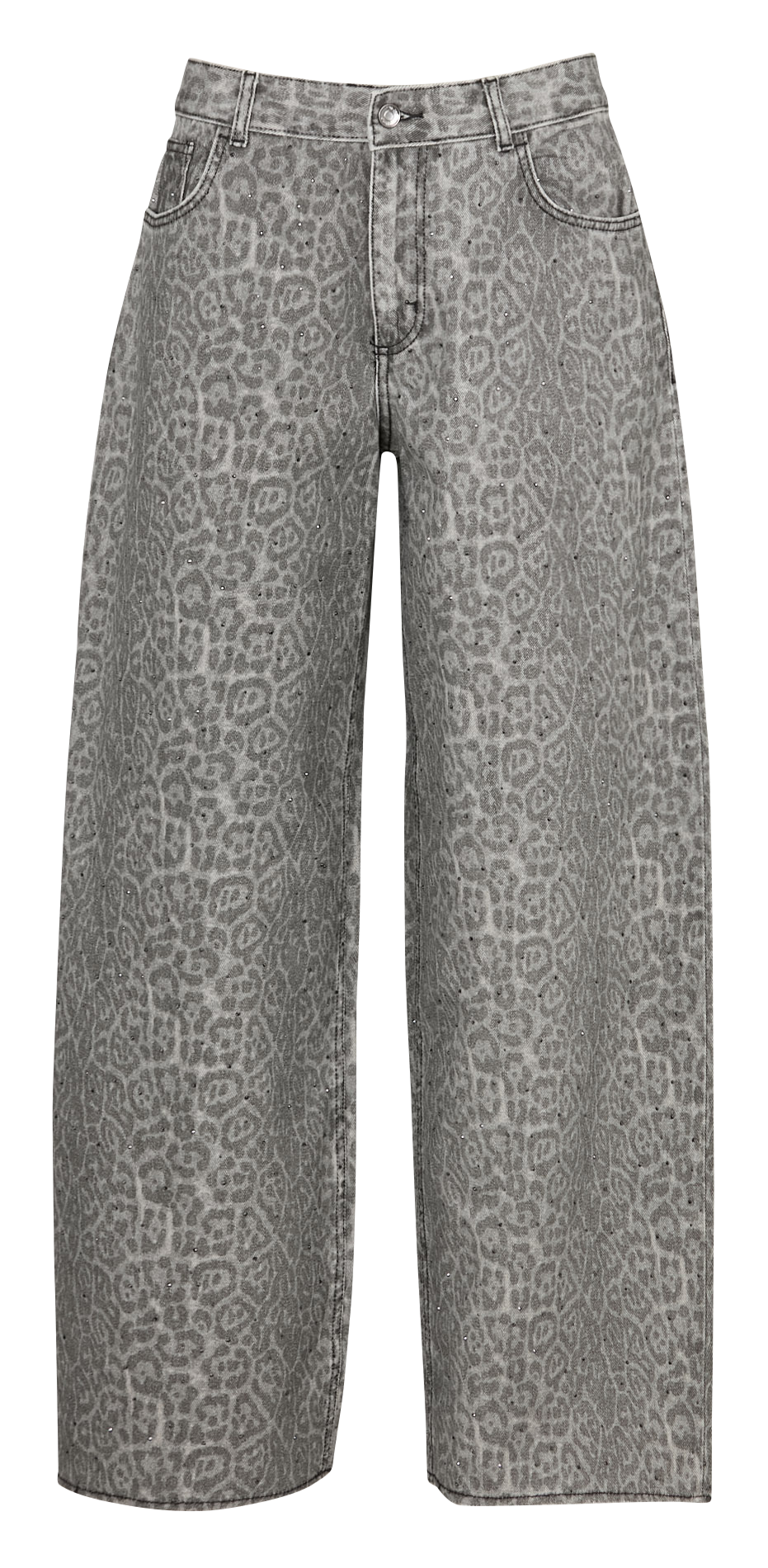 Jean large en coton LIU JO Gris