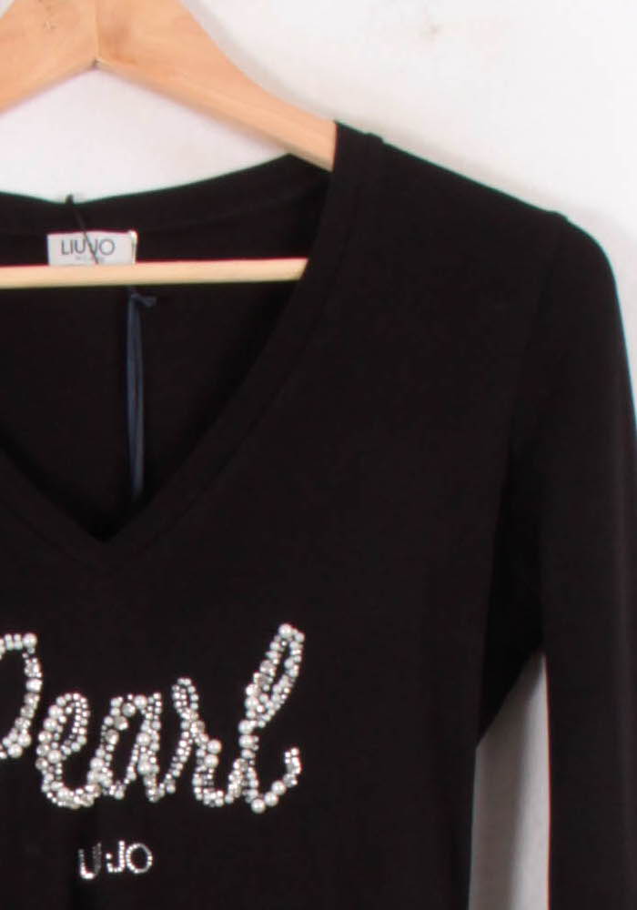 Tommy Badge T-shirt LIU JO - SECONDE MAIN Black