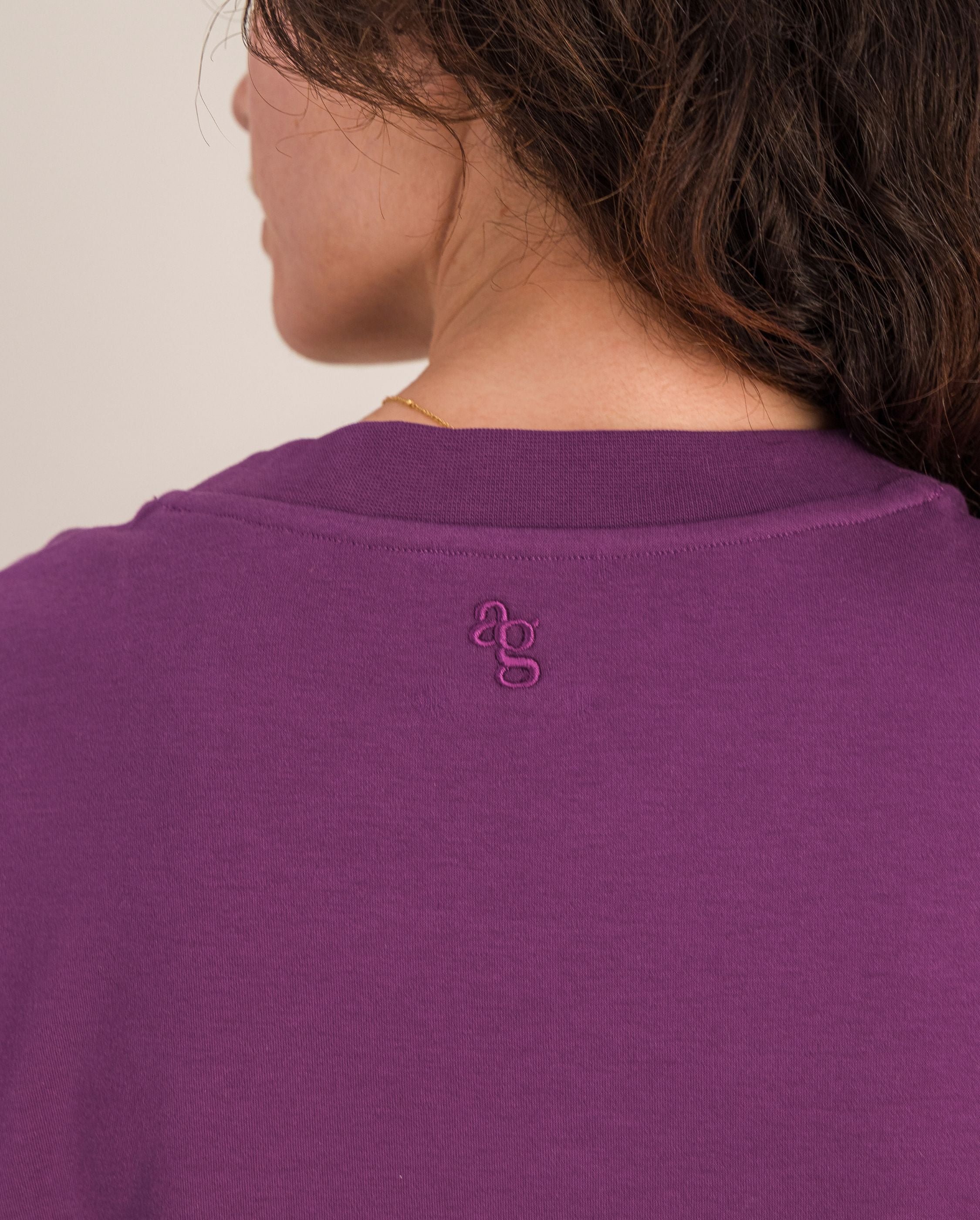 Women's organic cotton t-shirt, purple ANGARDE Purple