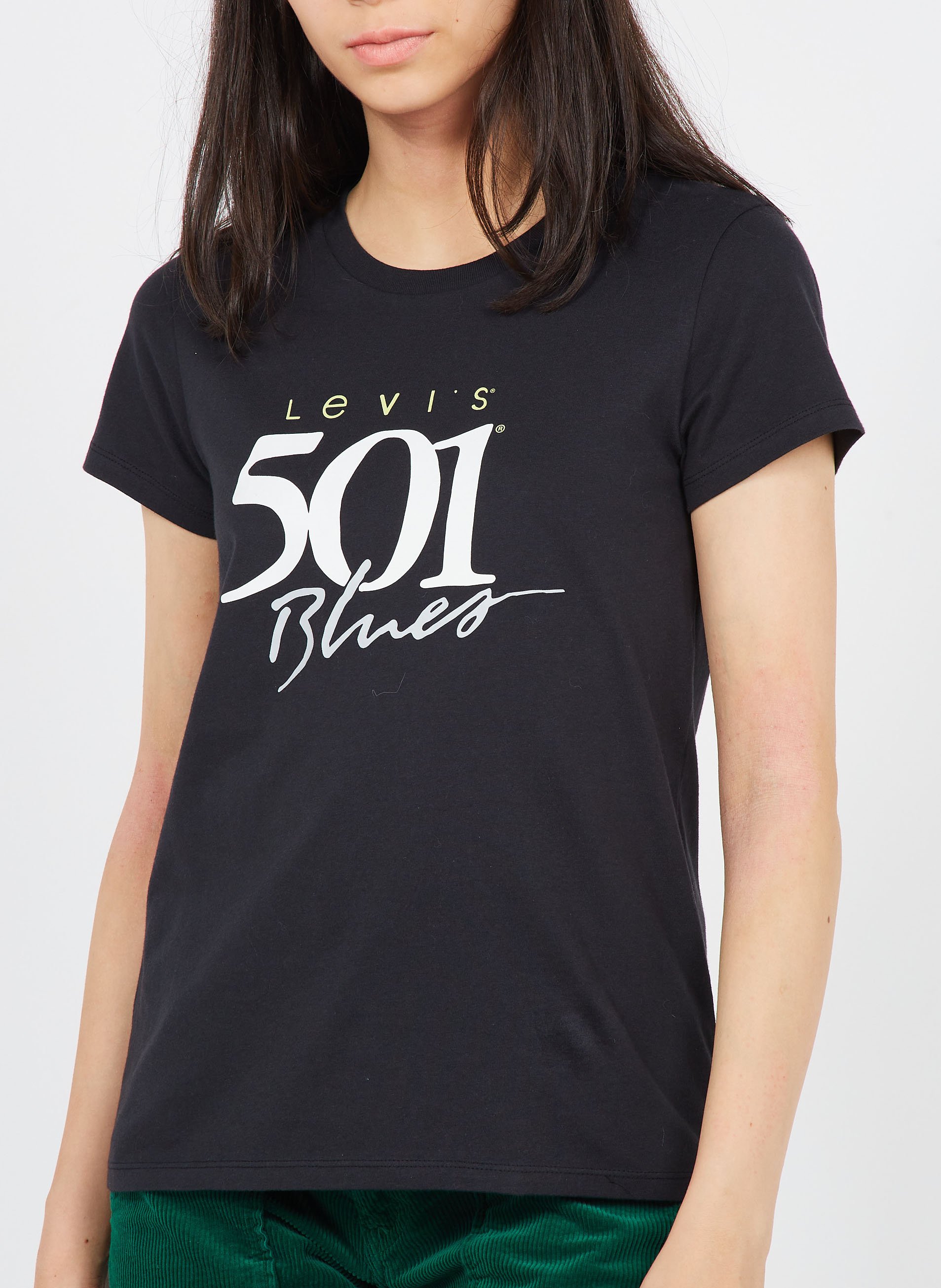 Round-neck cotton T-shirt LEVI&#039;S Black