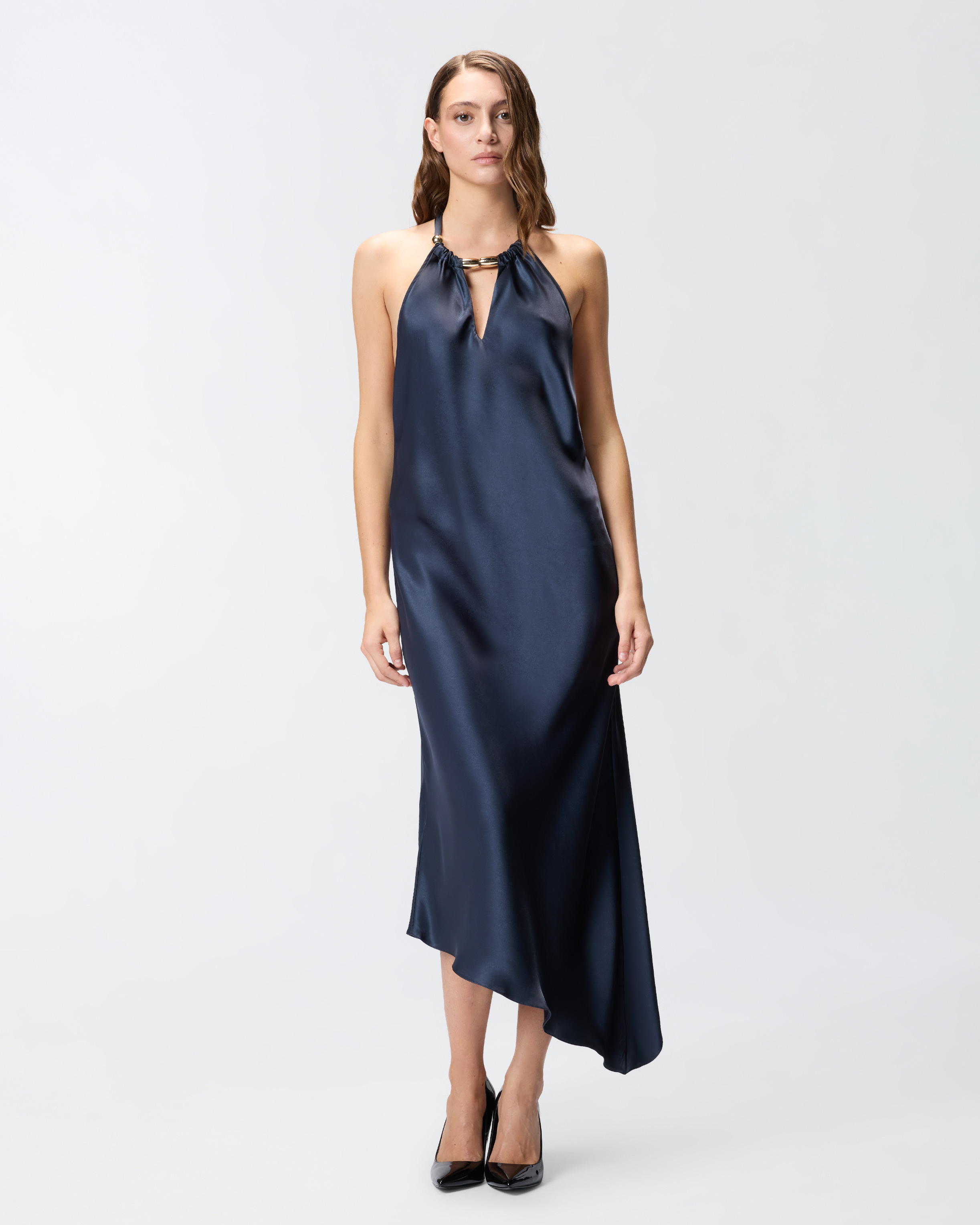 Long dress with open back PINKO