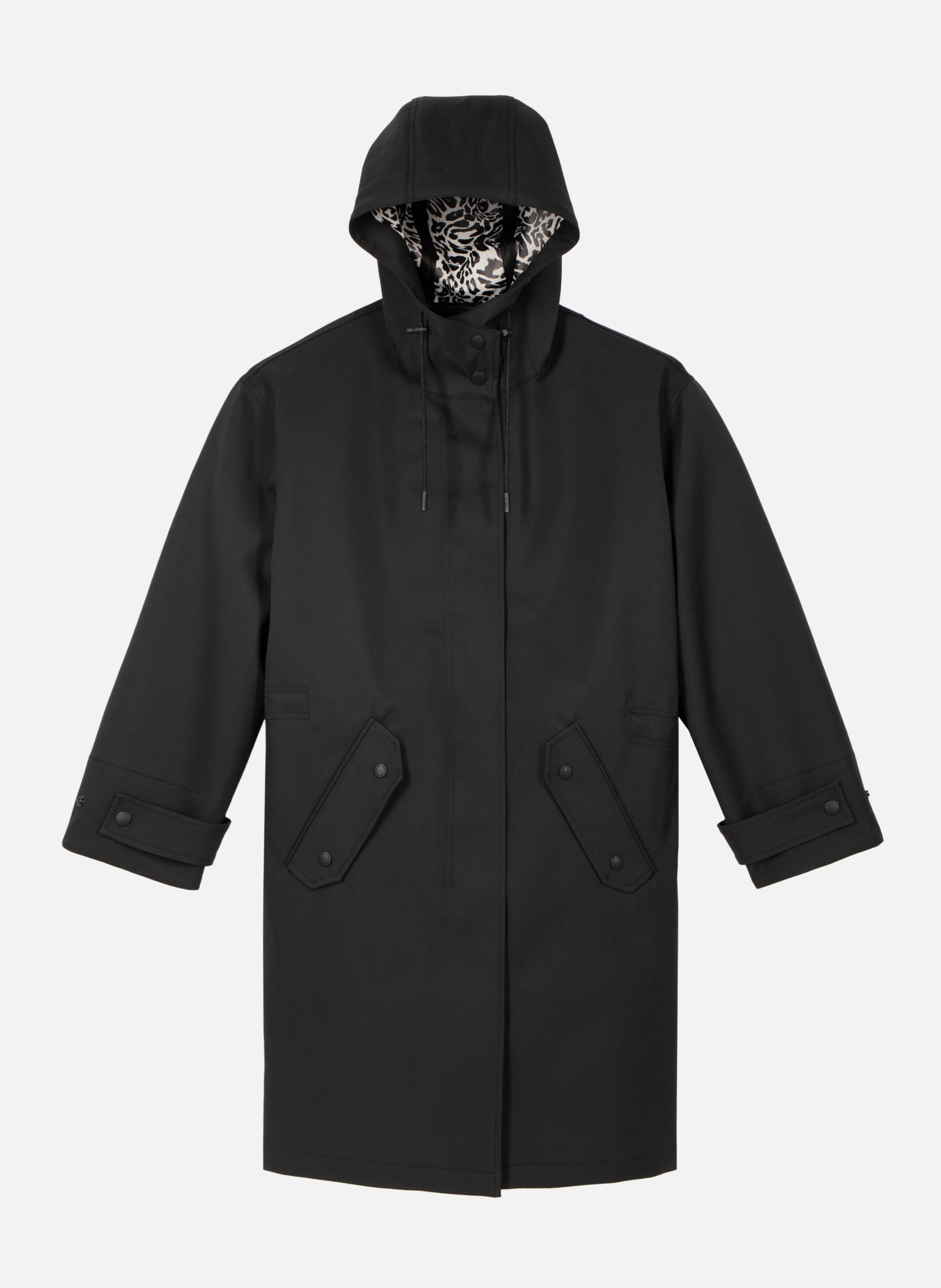 Long hooded parka THE KOOPLES Black
